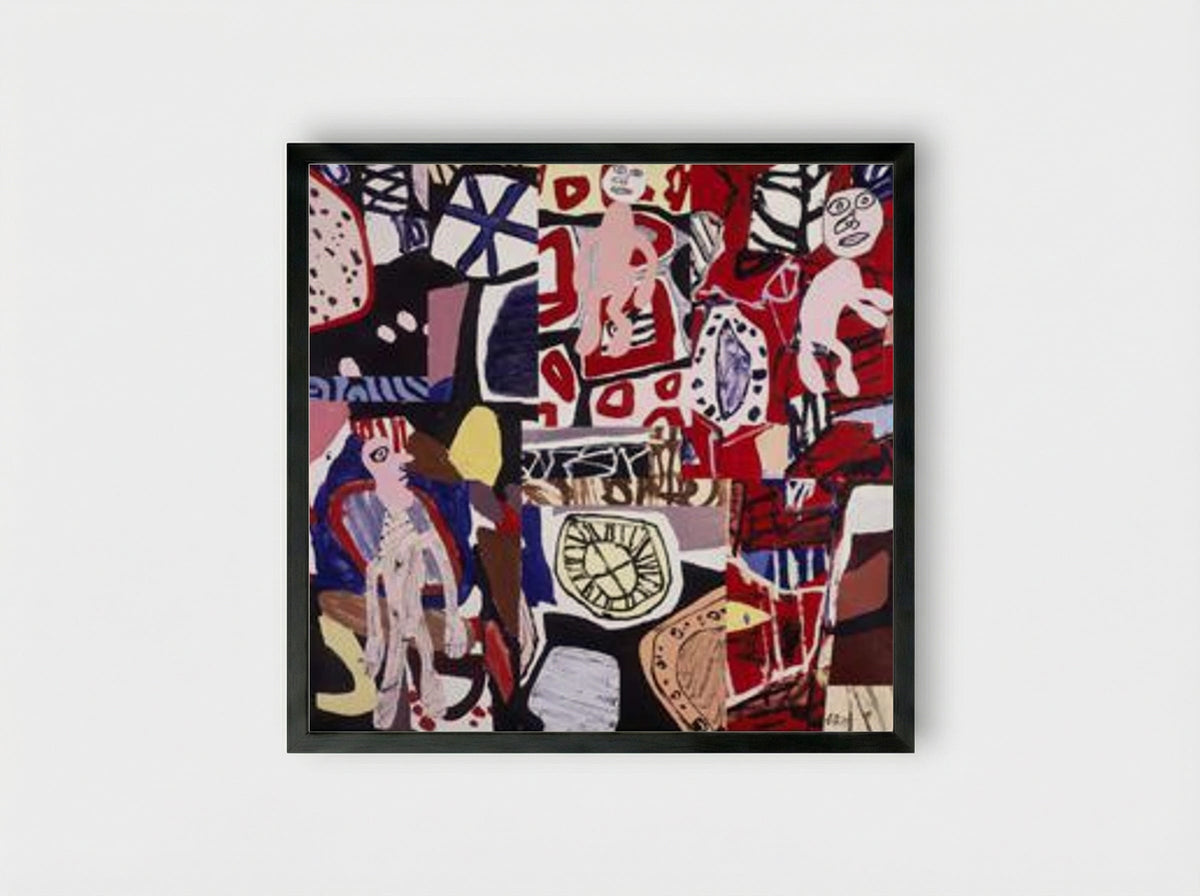 Times and places - Jean Dubuffet - Framed Print Black