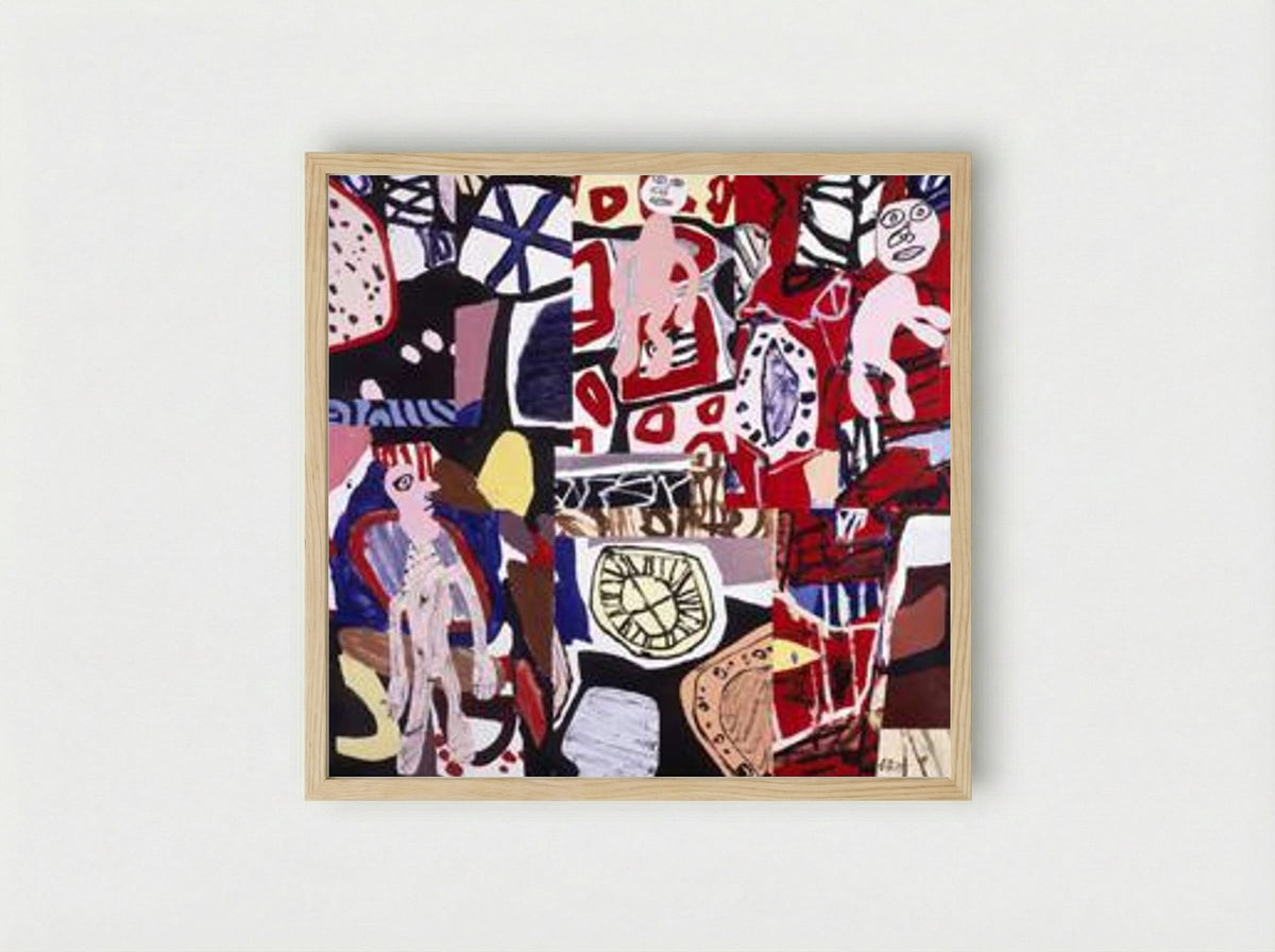 Times and places - Jean Dubuffet - Framed Print Wood