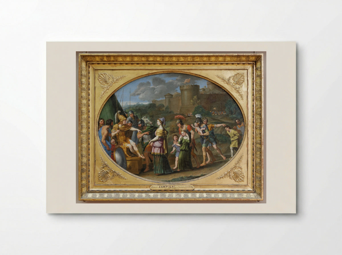 Timoclea Before Alexander the Great - Domenichino - Poster