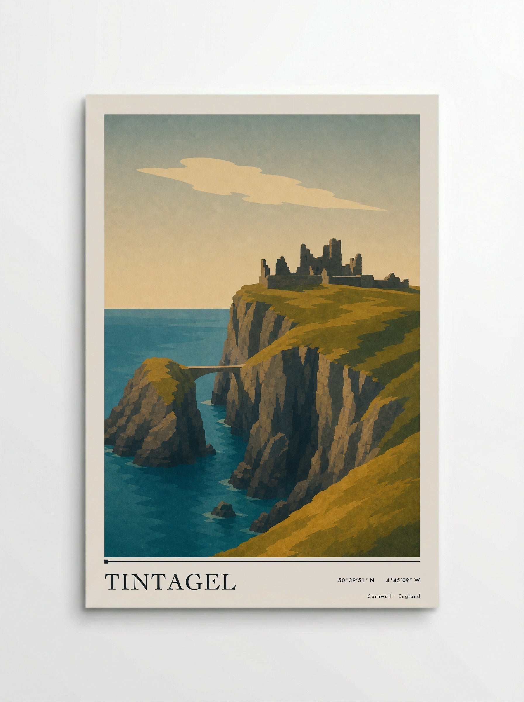 Tintagel Travel Poster Artwork - Poster