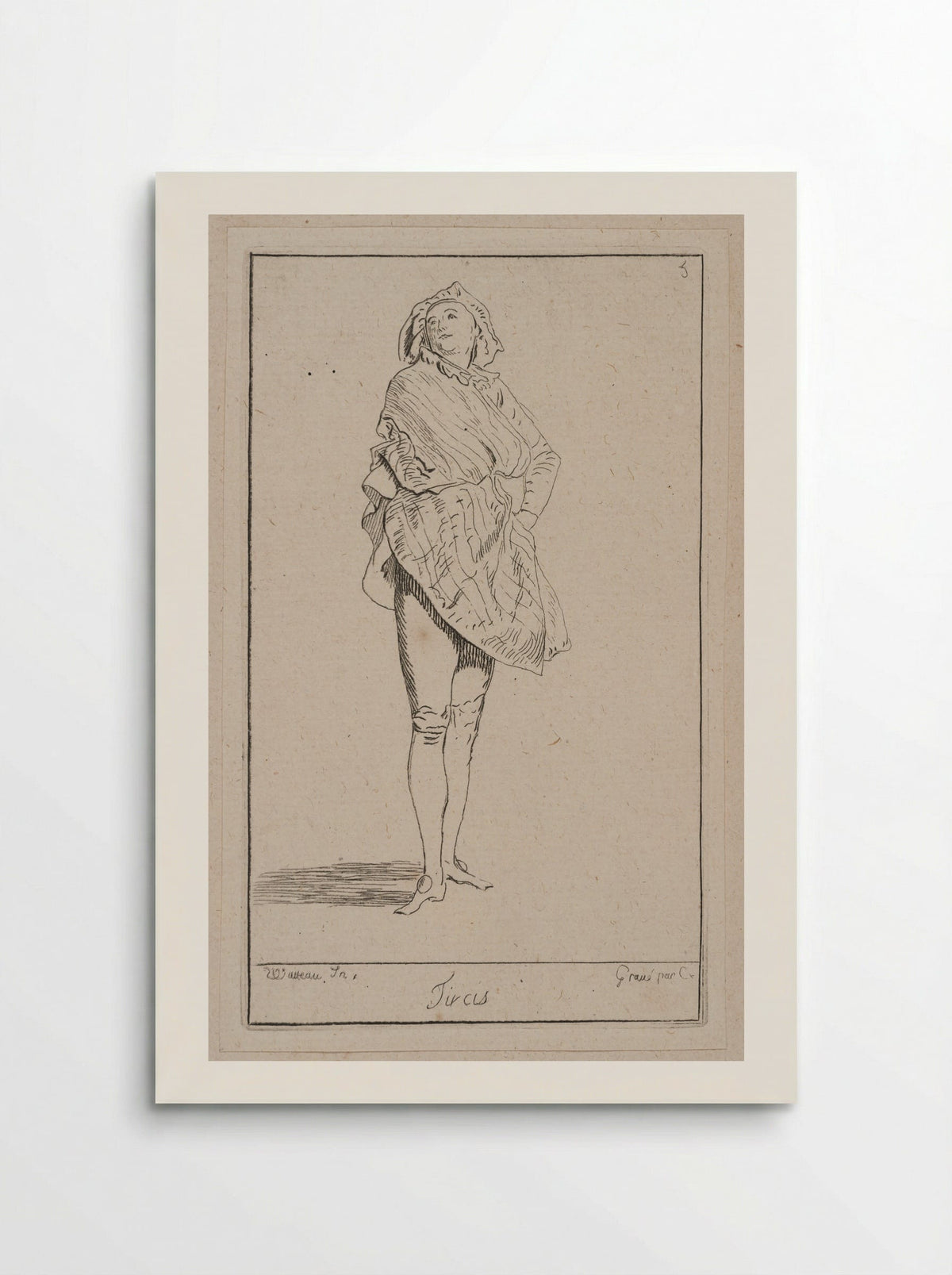 Tircis - Anne Claude Philippe de Thubières, comte de Caylus - Poster