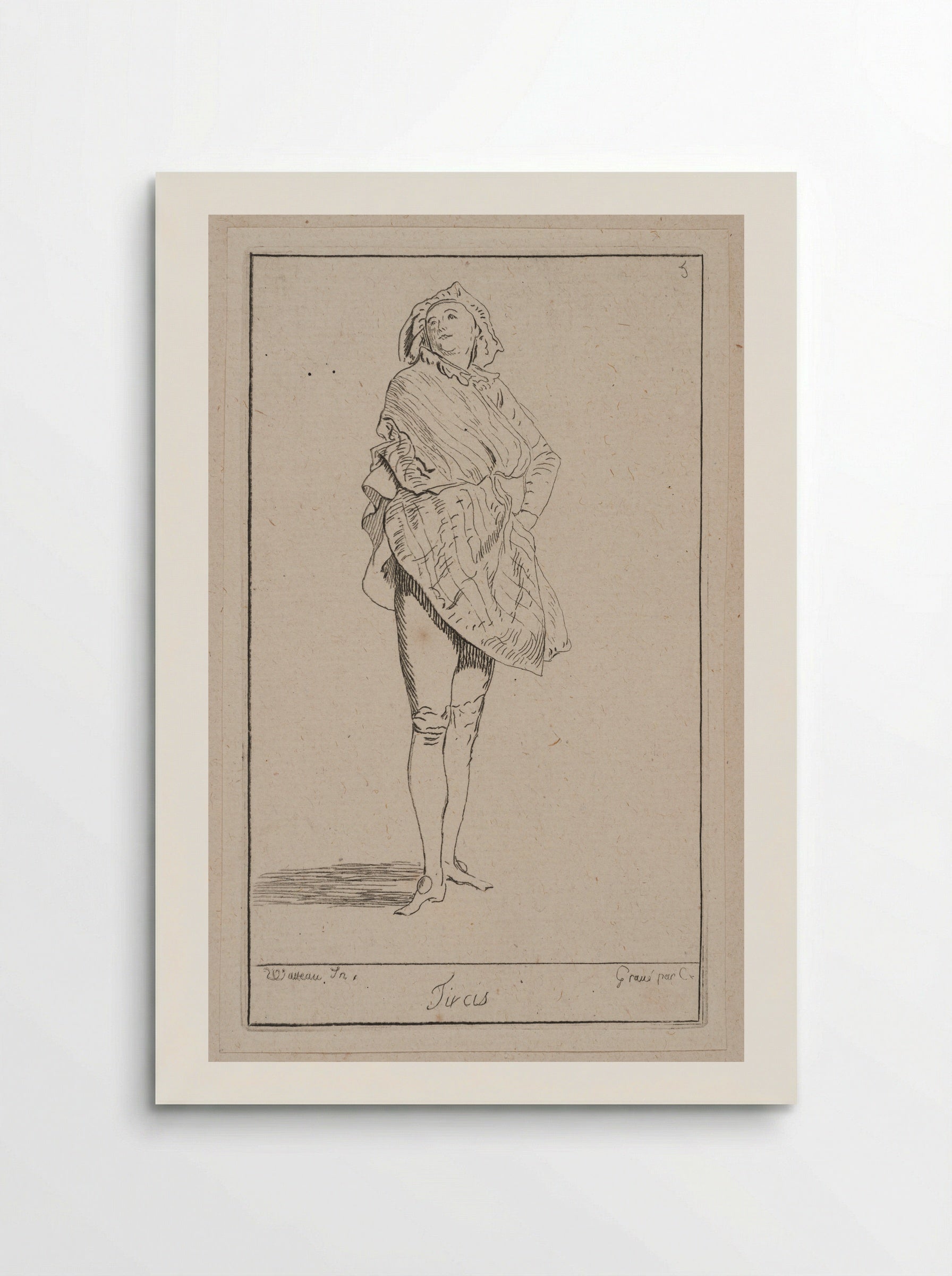 Tircis - Anne Claude Philippe de Thubières, comte de Caylus - Poster