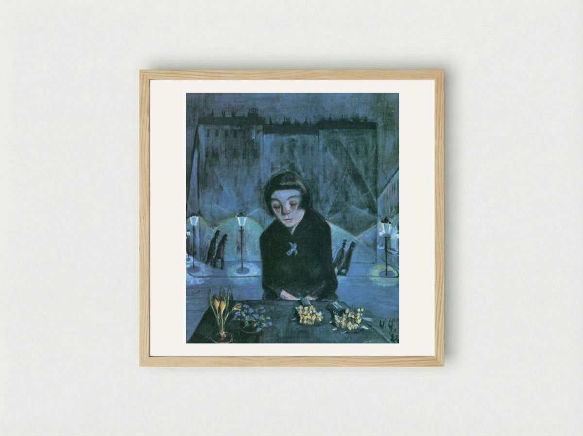 Tired Girl (Sonia Gramatté) - Walter Gramatté - Framed Print Wood