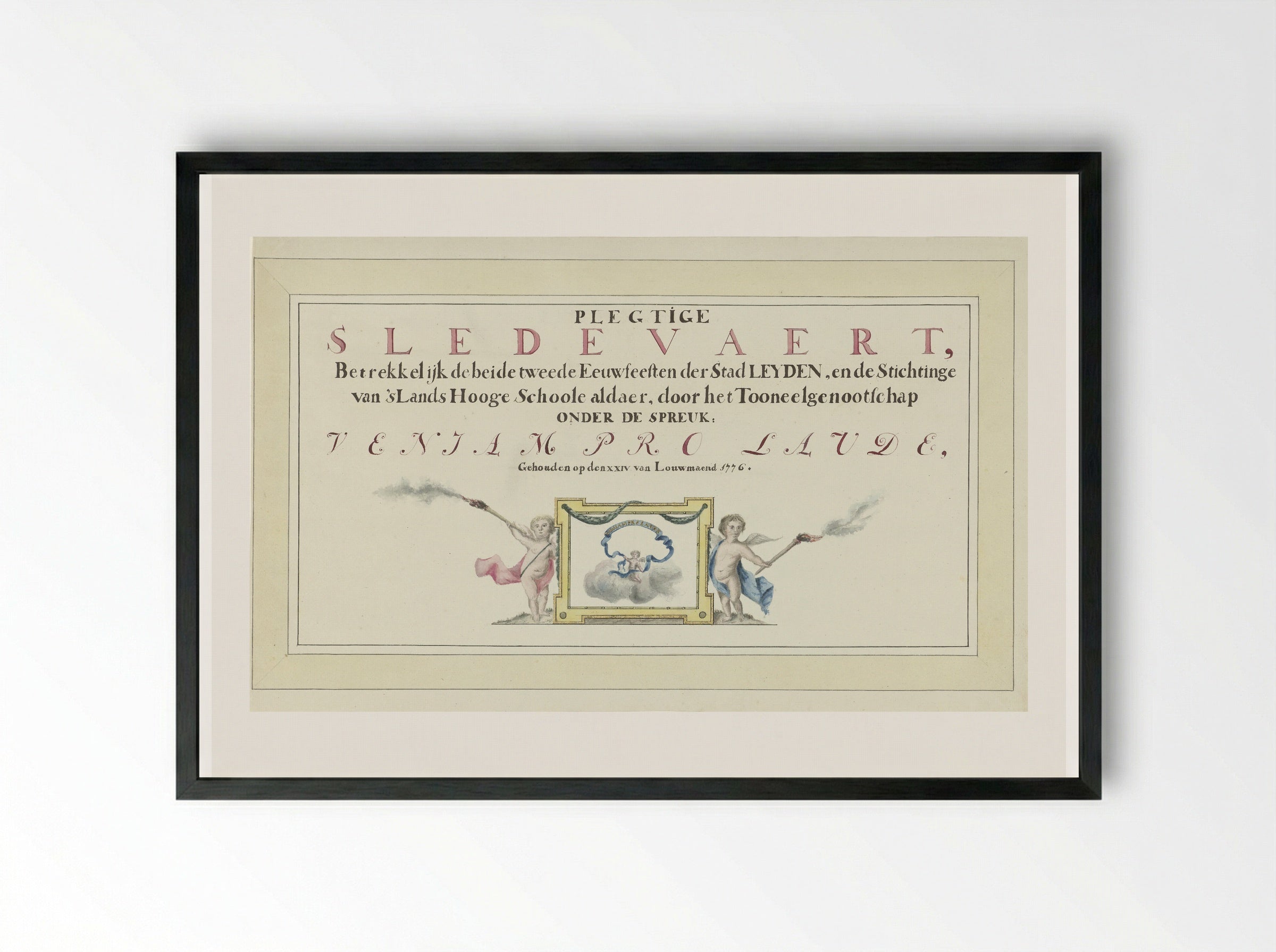 Titelblad - Abraham Delfos - Framed Print Black