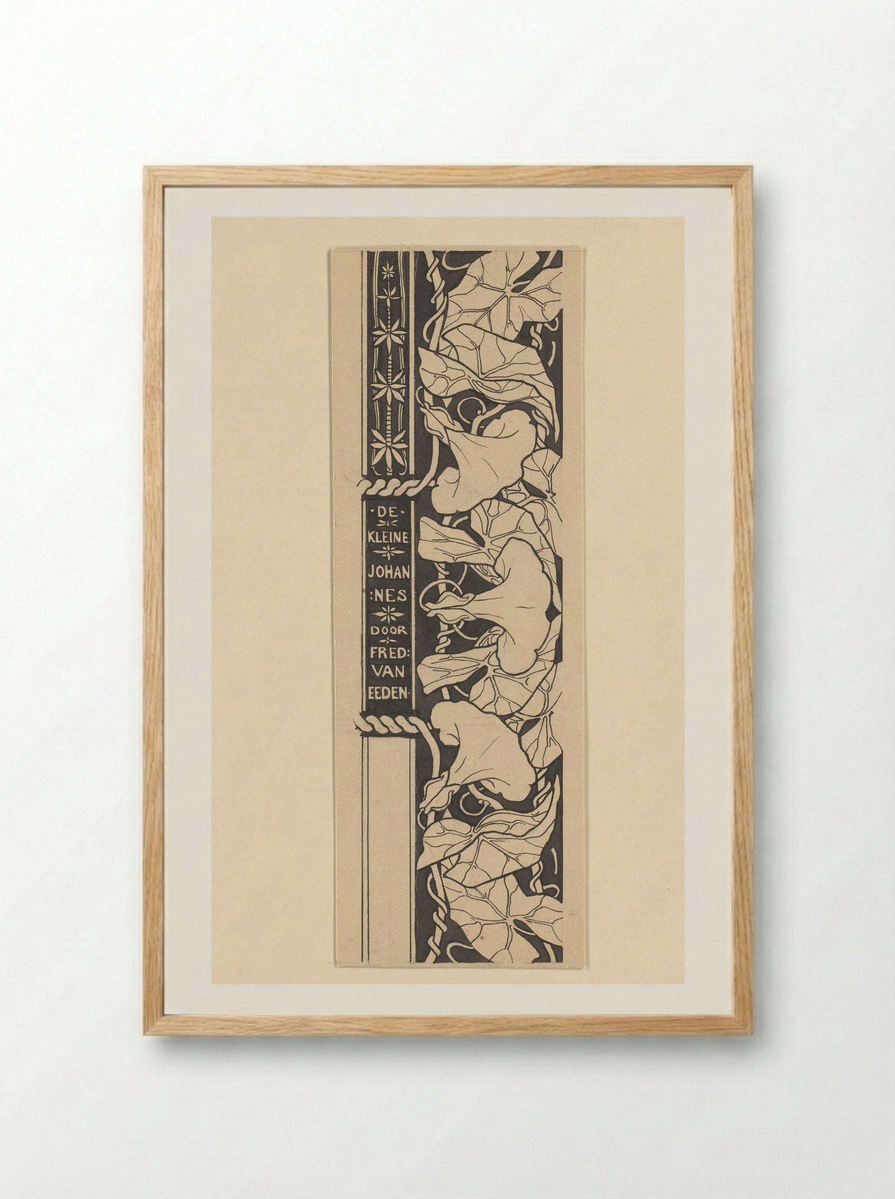 Titeldecoratie met winde - Edzard Koning - Framed Print Wood