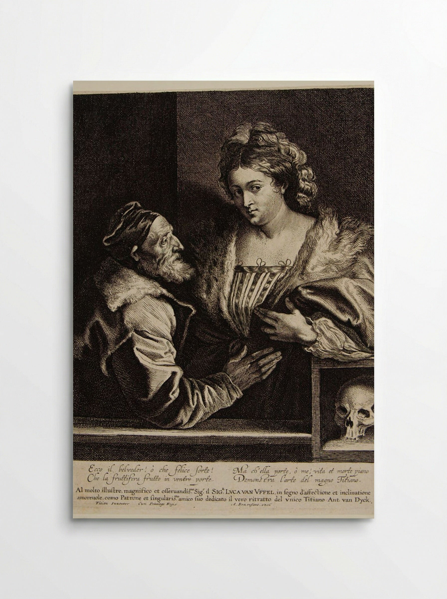 Titian and His Mistress - Anthony van Dyck - Poster