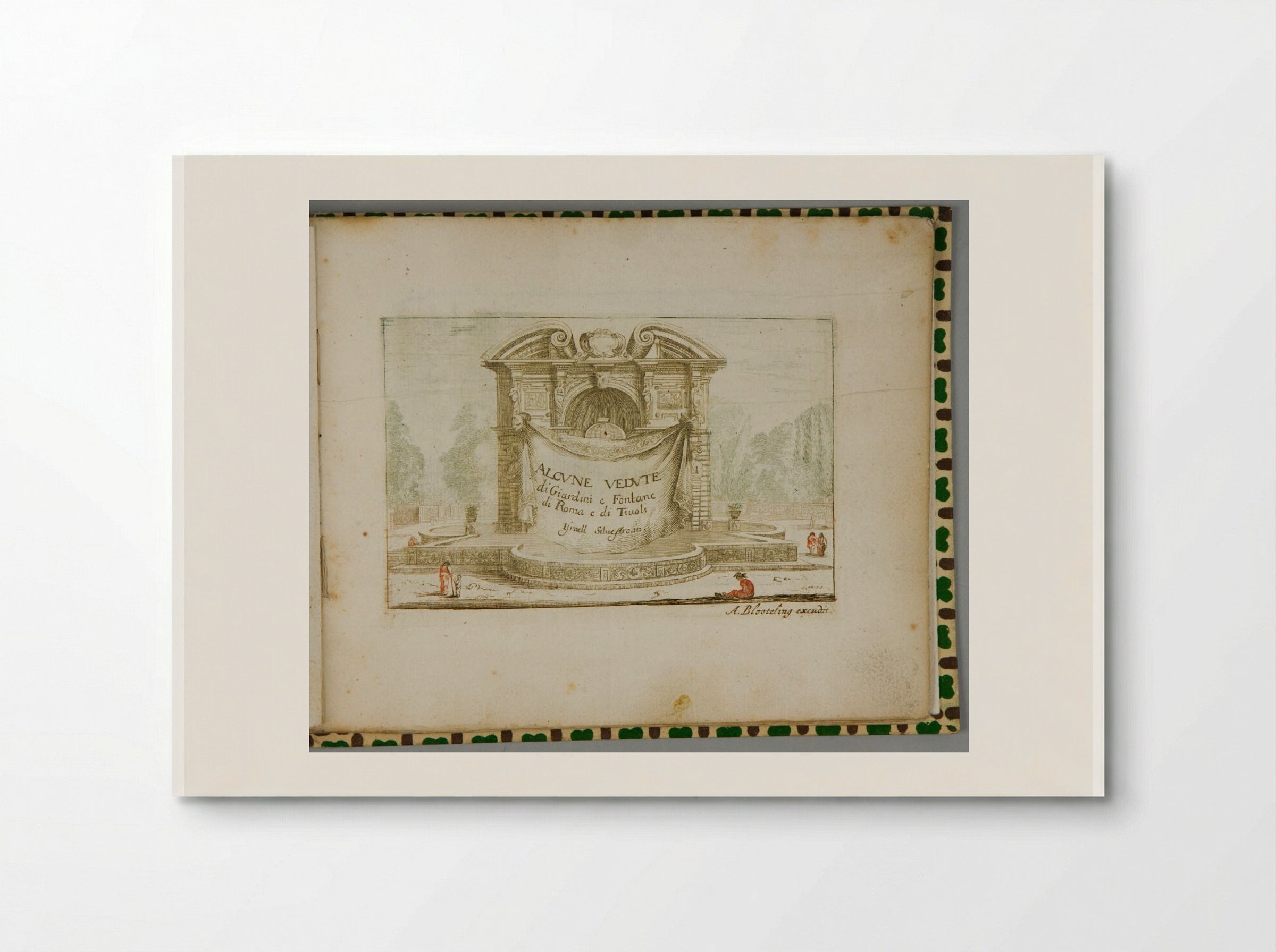 Title Page (Alcune Vedute di Giardini e Fontane di Roma e di Tivoli) - Abraham Bloteling - Poster