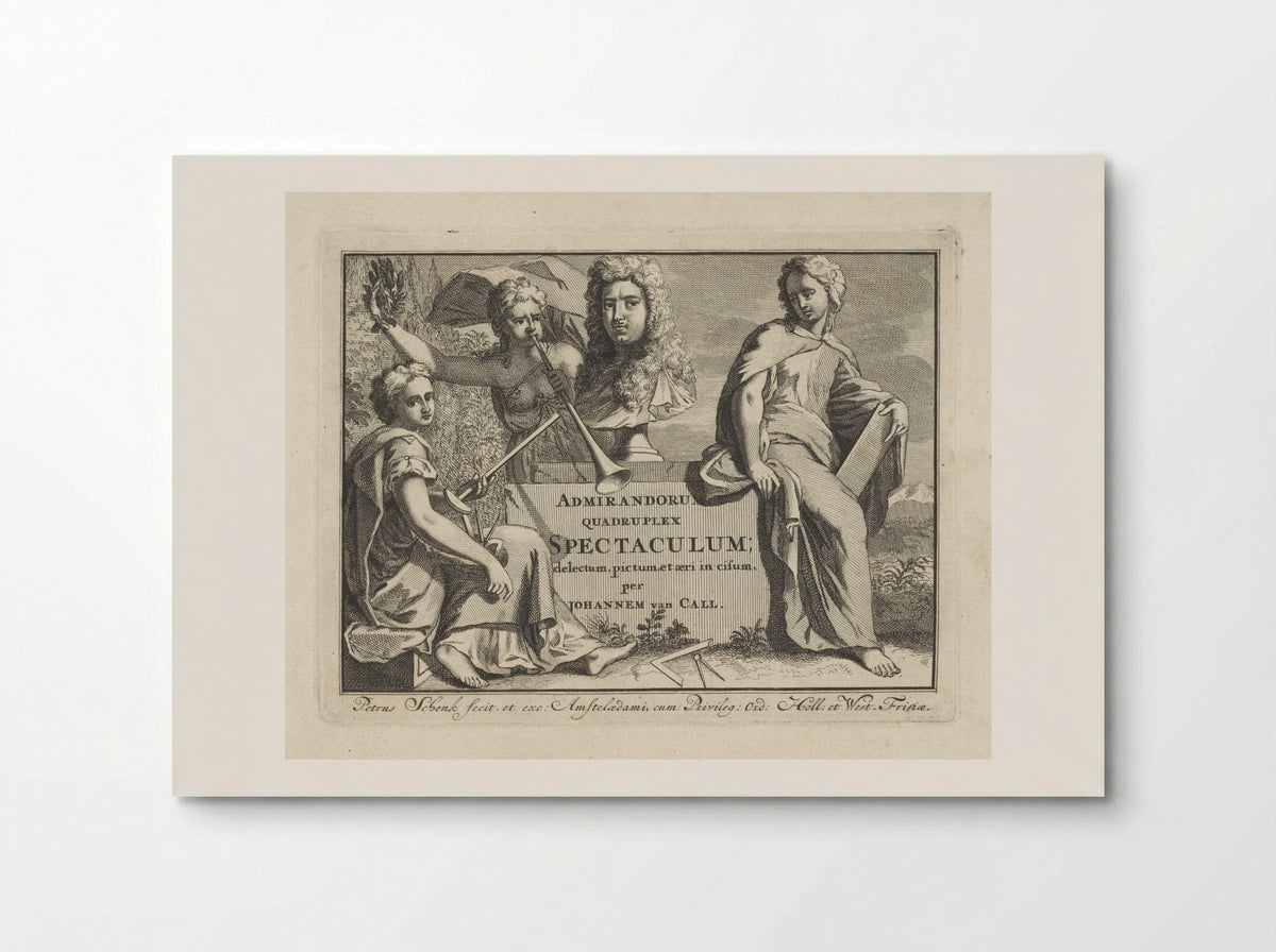 Title Page for Admirandorum Quadruplex Spectaculum - Jan van Call (I) - Poster