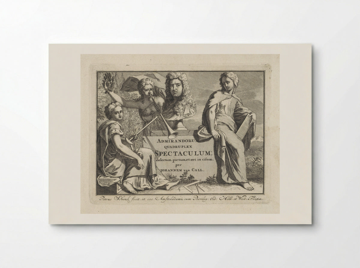 Title Page for Admirandorum Quadruplex Spectaculum - Jan van Call (I) - Poster