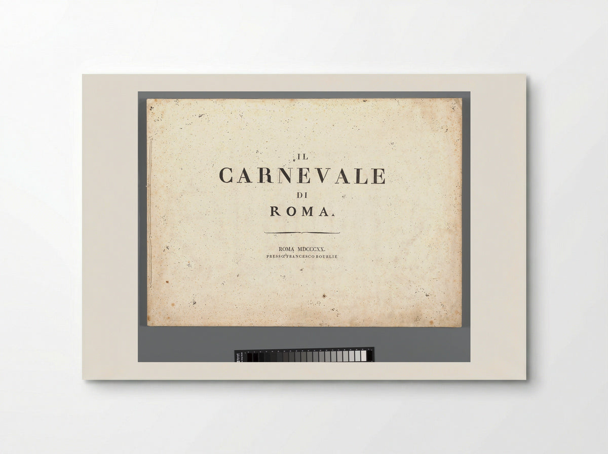 Title Page for Il Carnevale di Roma - Carl Gustaf Hjalmar Mörner - Poster
