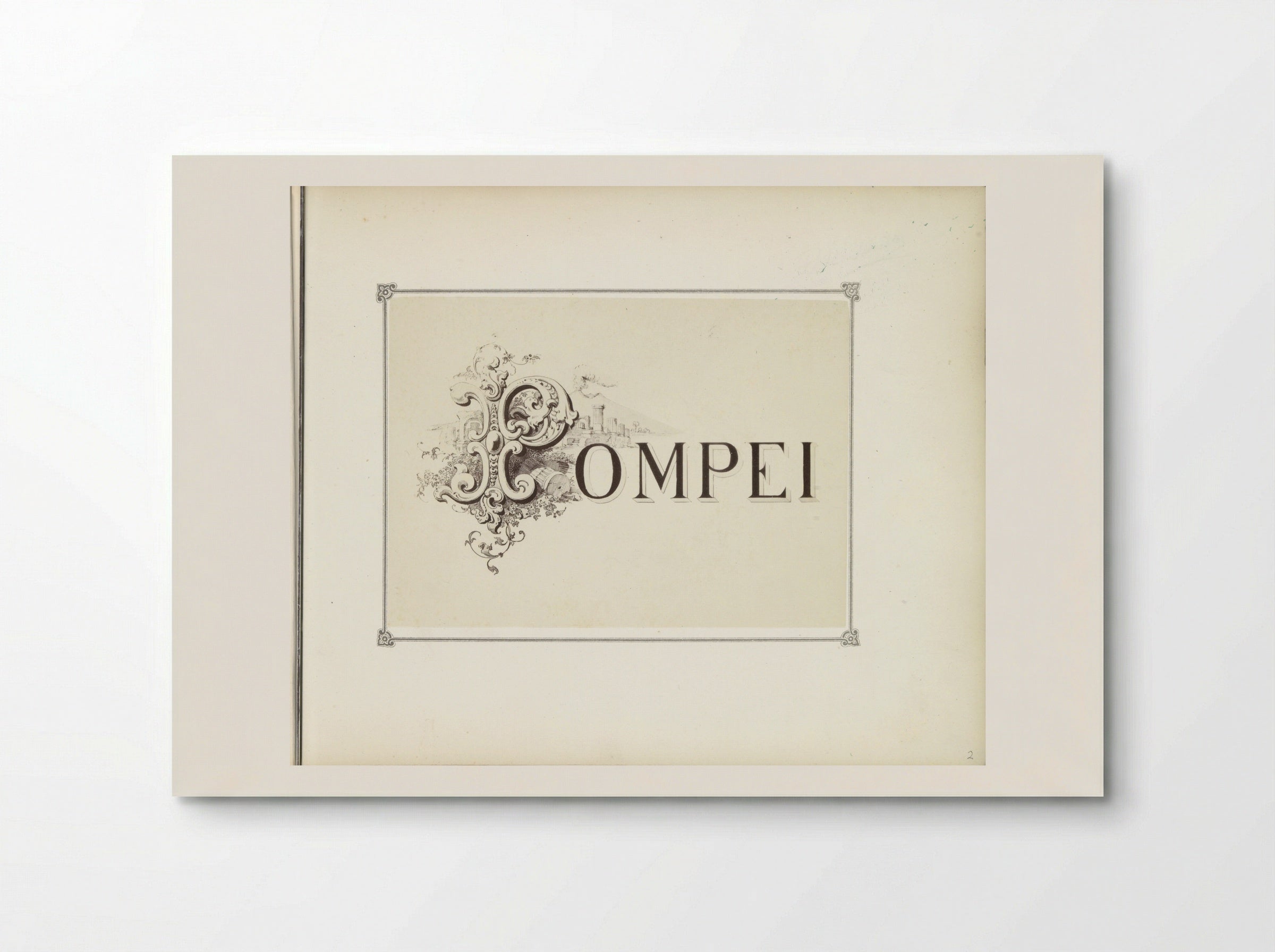Title Page for Pompei Album - Giorgio Sommer - Poster
