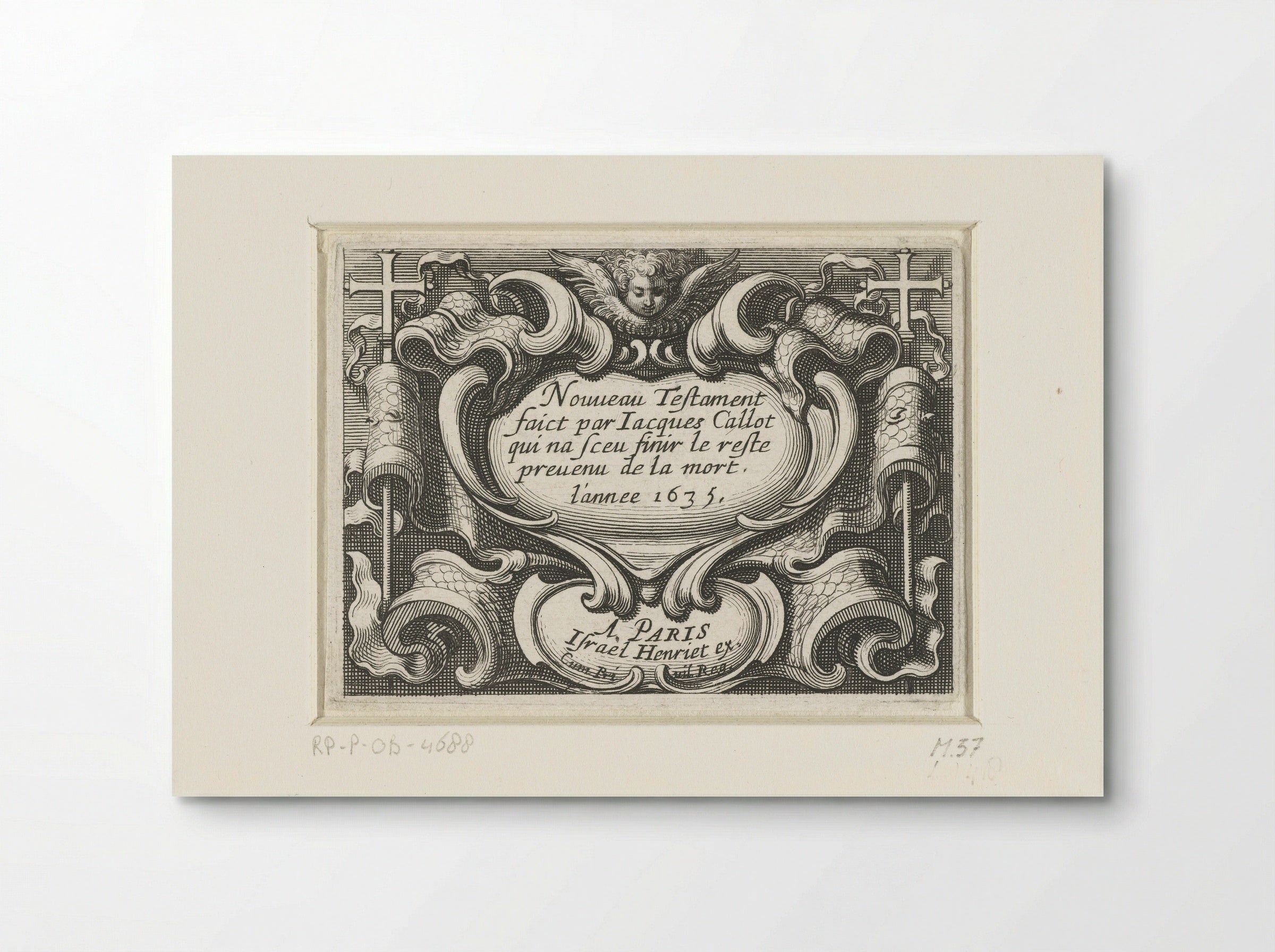 Title Page for a Series of New Testament Scenes - Abraham Bosse - Poster