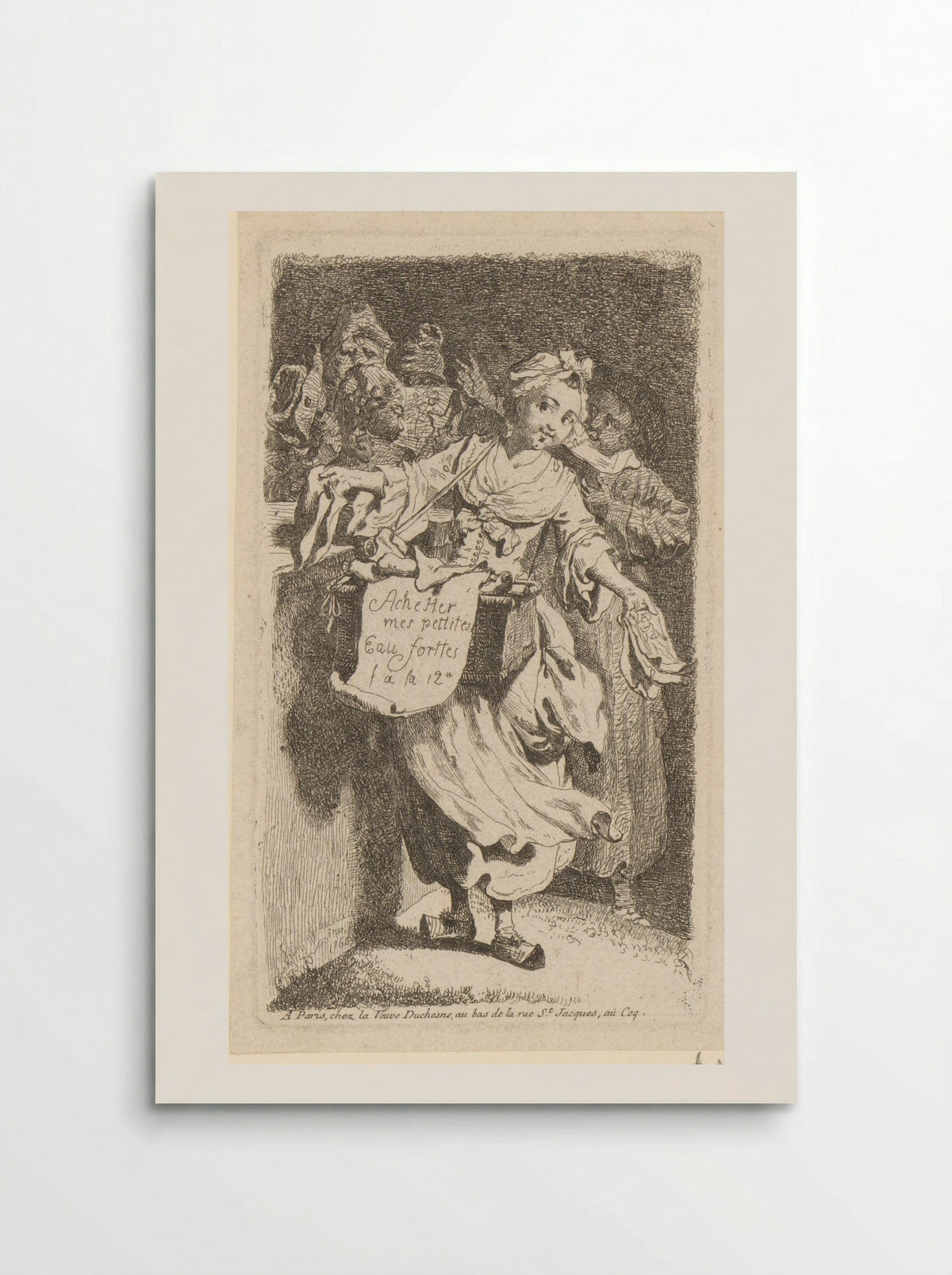Title Page with a Print Seller - Johann Eleazar Schenau - Poster