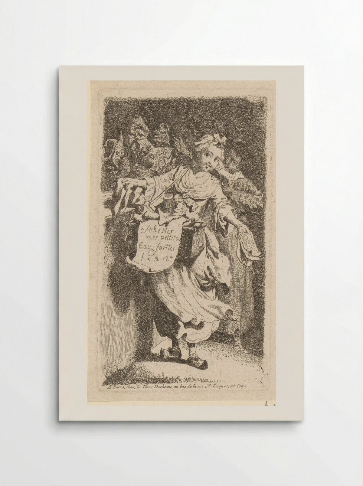 Title Page with a Print Seller - Johann Eleazar Schenau - Poster