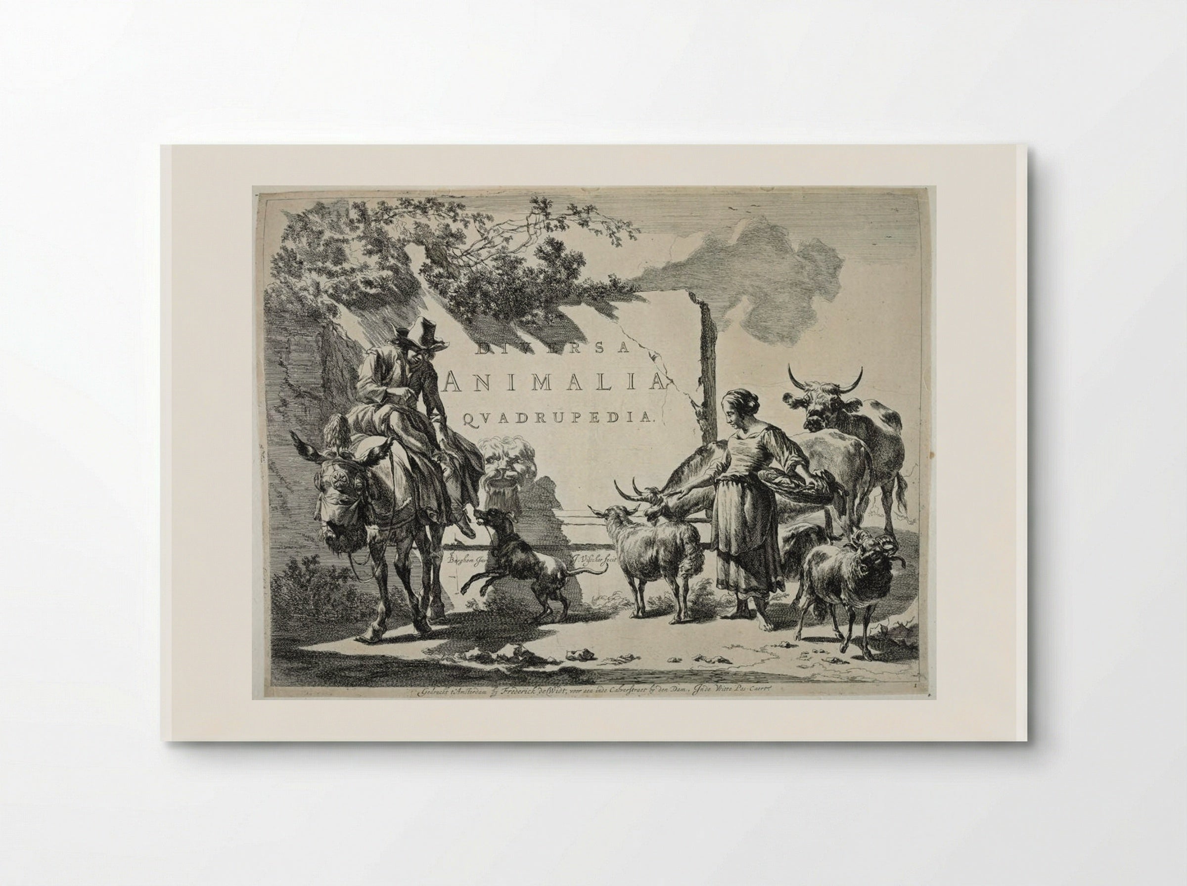 Title Page: A Fountain - Johannes Visscher - Poster