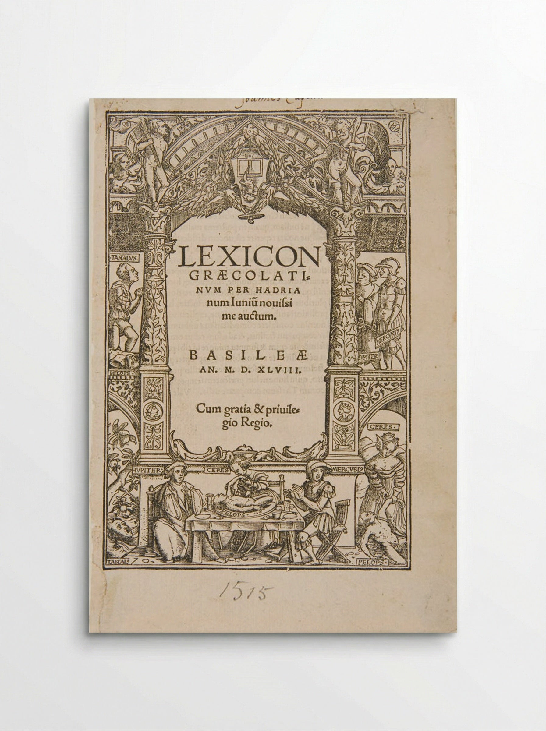 Title-border: Tantalus - Hans Holbein the Younger - Poster