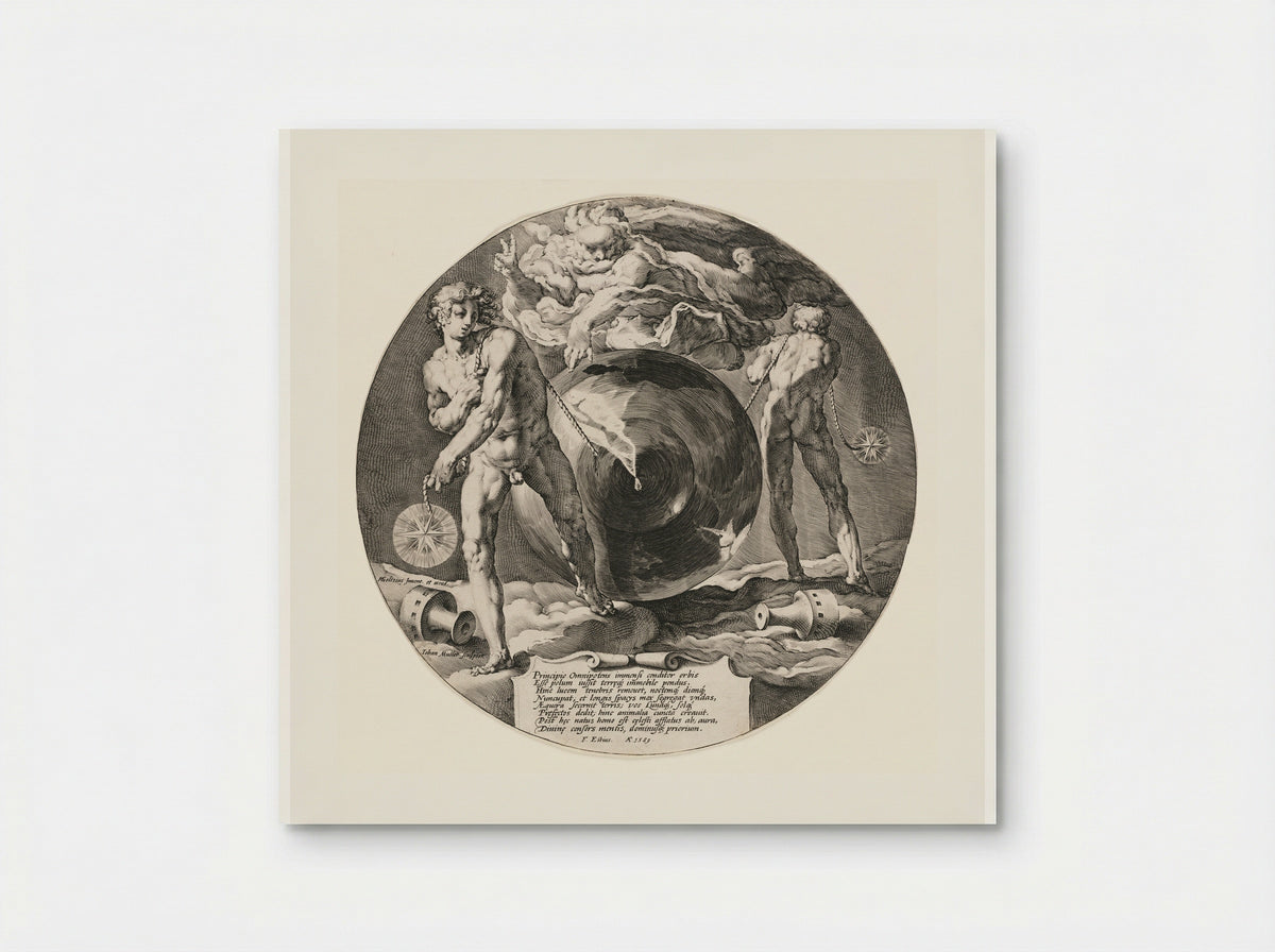 Title page (Creation of the World) - Jan Harmensz. Muller - Poster