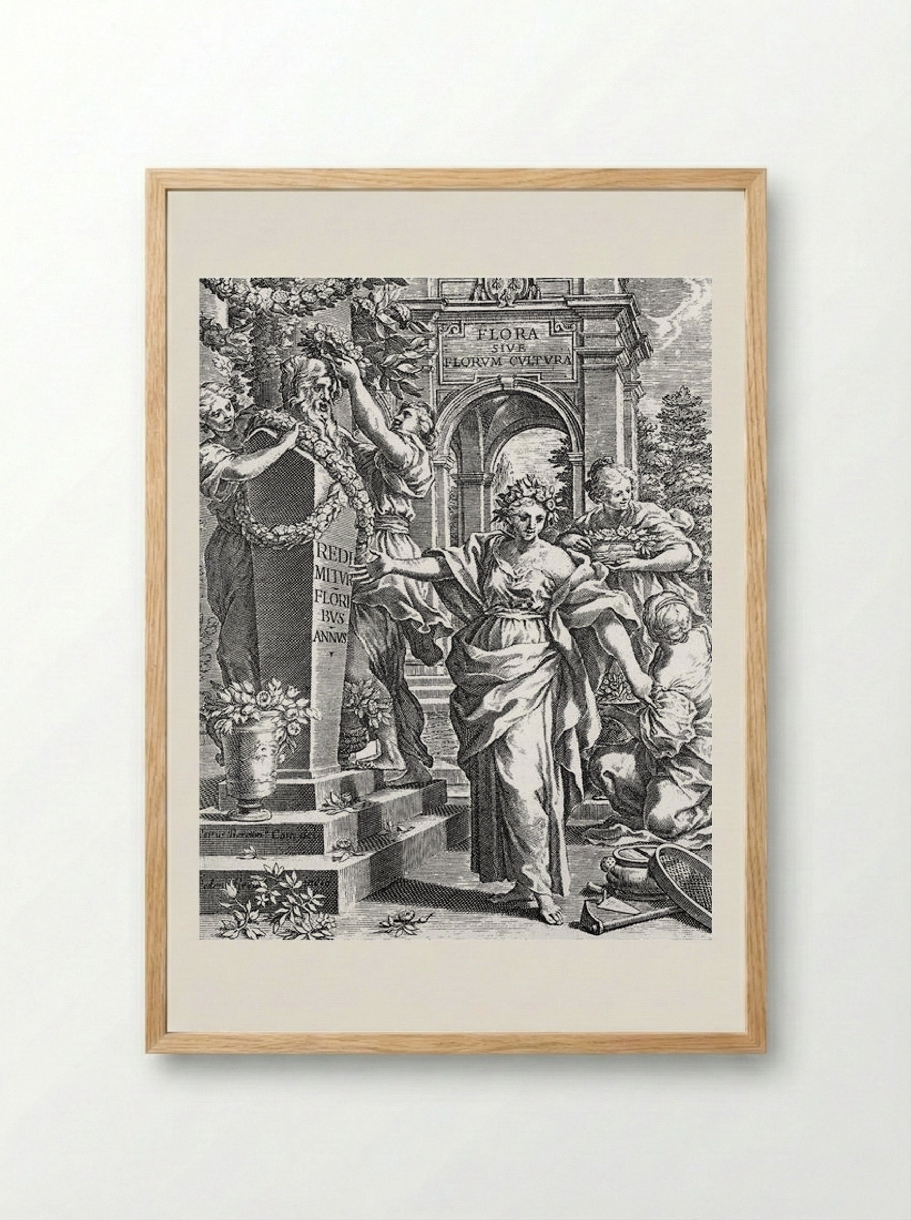 Title page from the Flora - Pietro da Cortona - Framed Print Wood