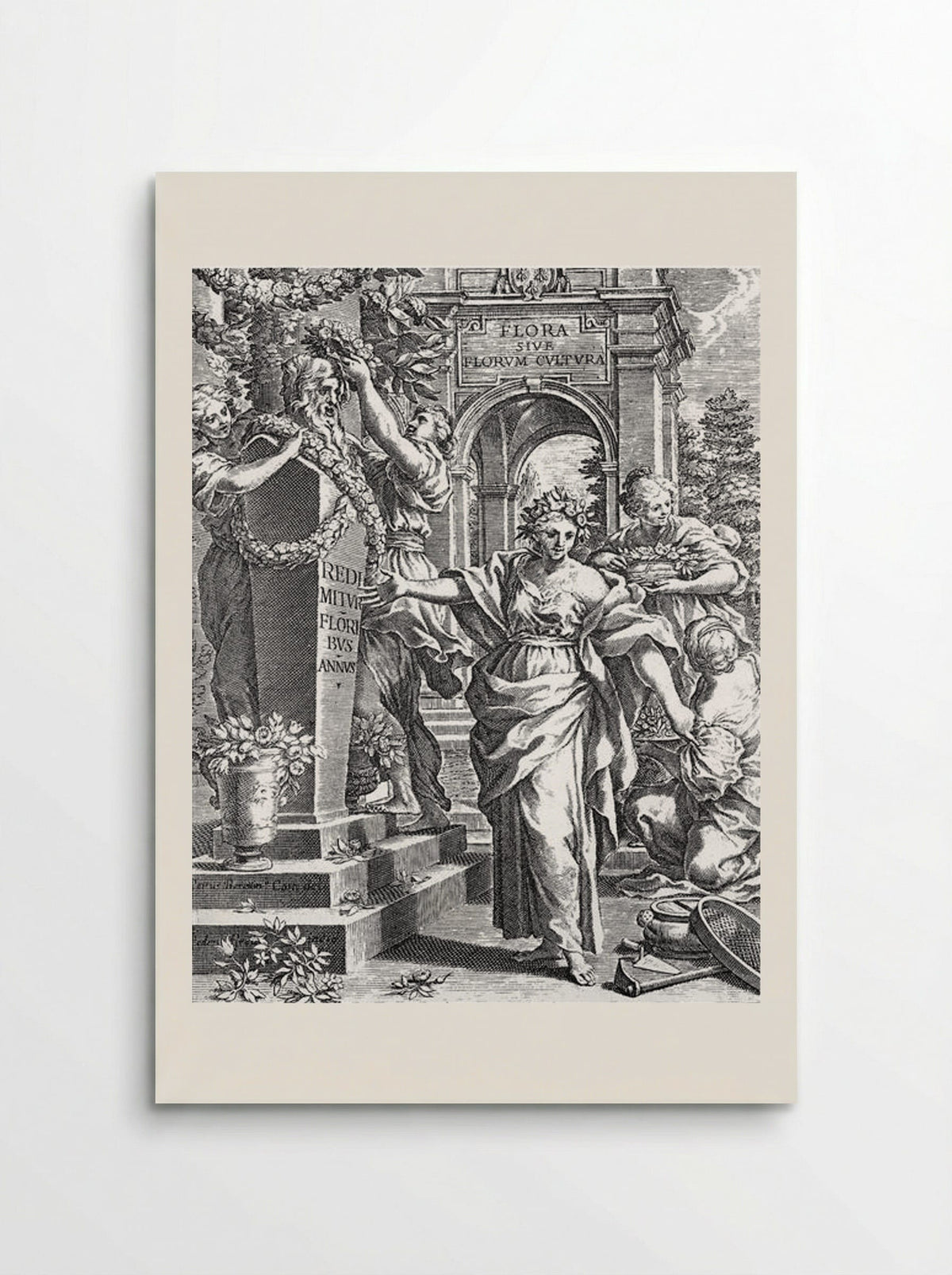 Title page from the Flora - Pietro da Cortona - Poster