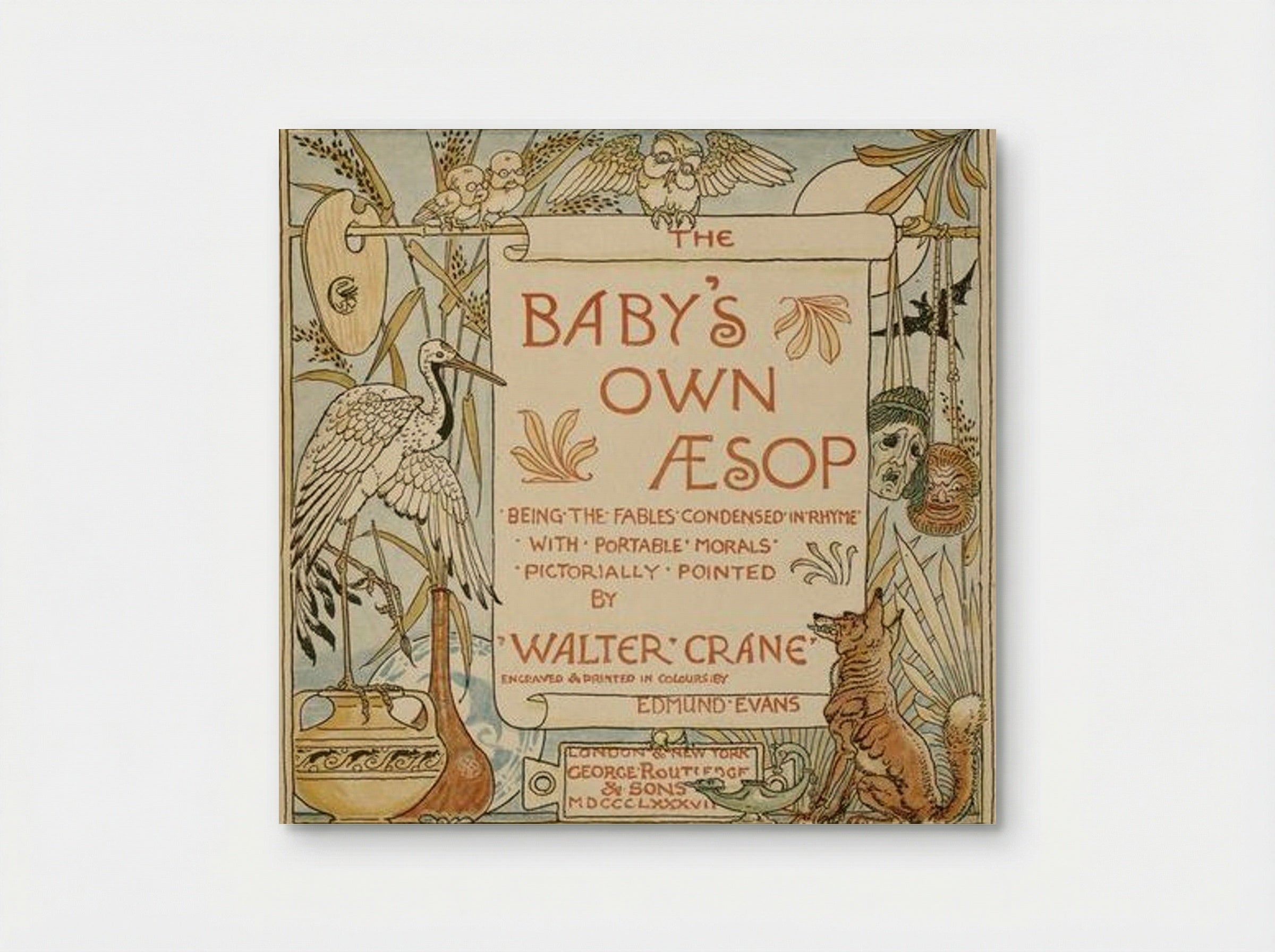 Title page of Baby's Own Aesop - Walter Crane - Poster