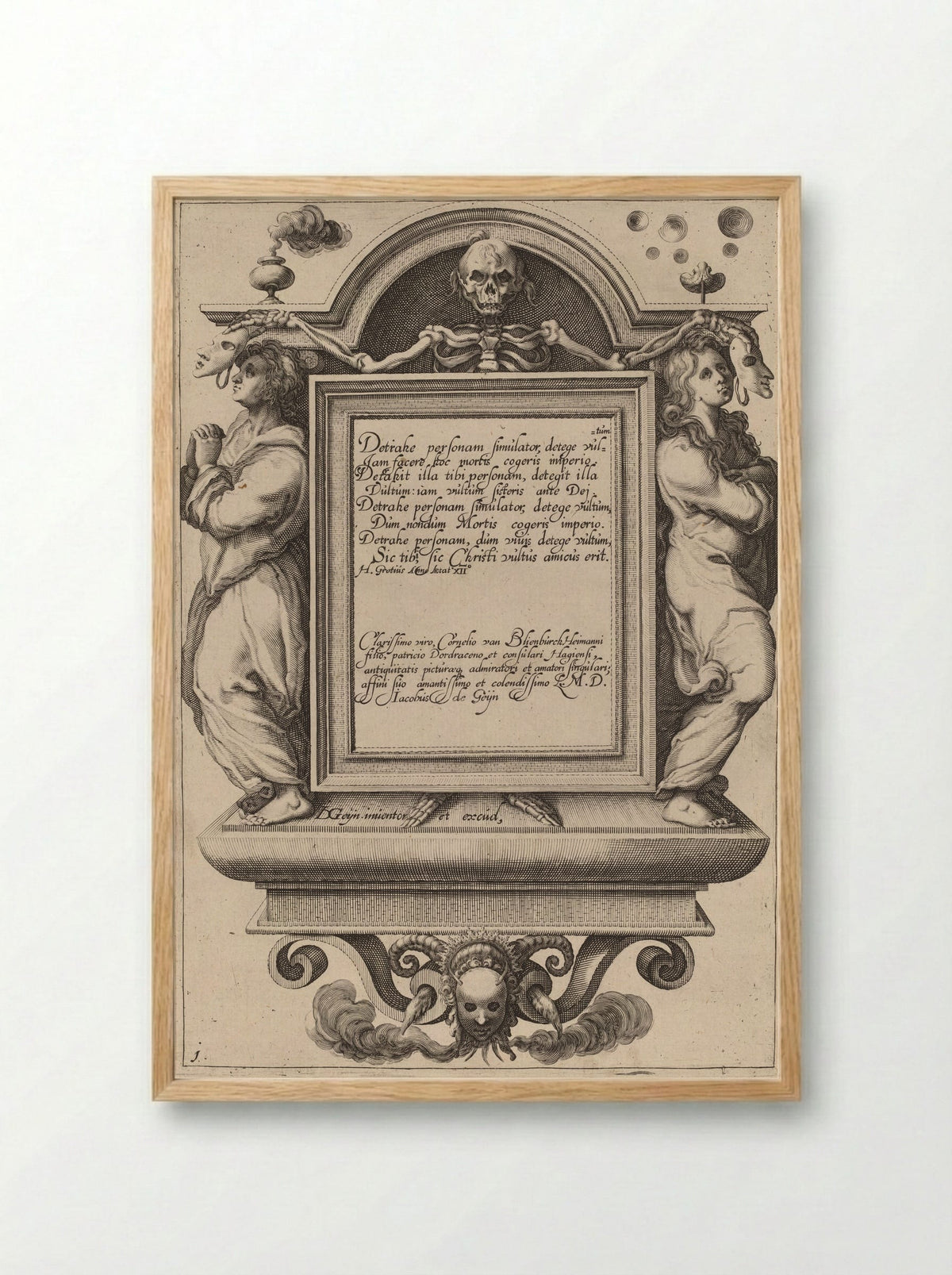 Title page: Christ in the Winepress - Zacharias Dolendo - Framed Print Wood