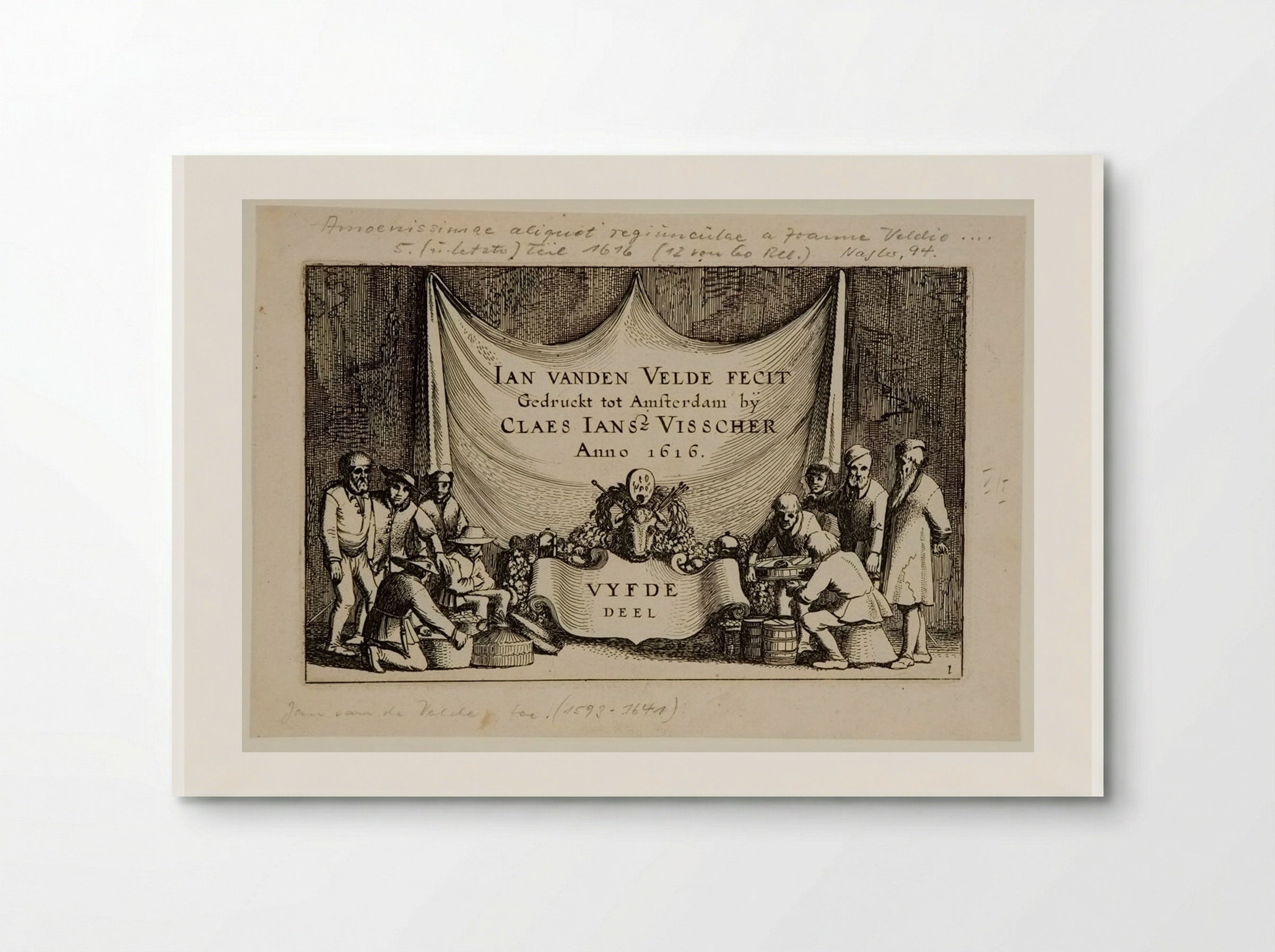 Titlepage (Amoenissimae aliquot regiunculae) - Jan van de Velde II - Poster