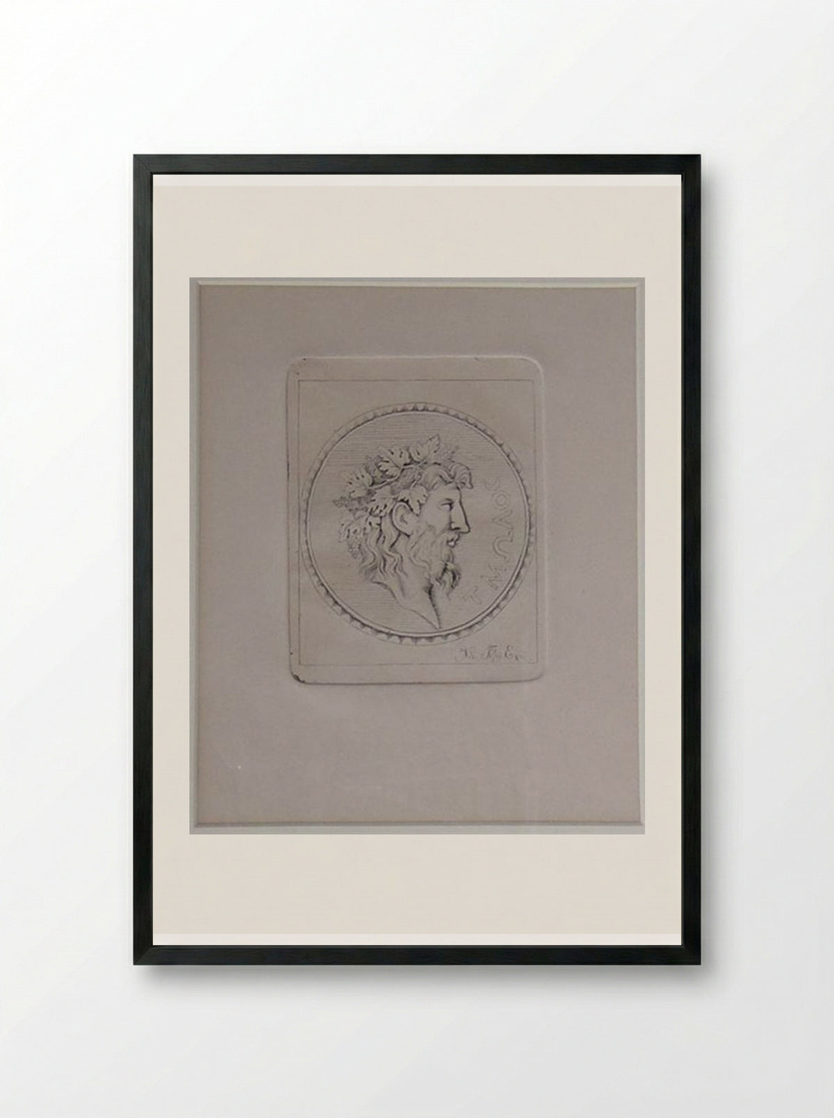 Tmolos - Nikolaos Gyzis - Framed Print Black