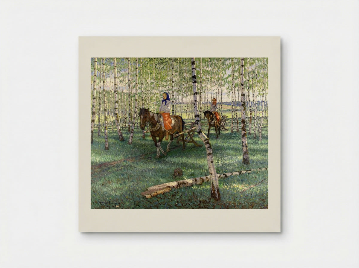 To Work - Nikolay Bogdanov-Belsky - Poster