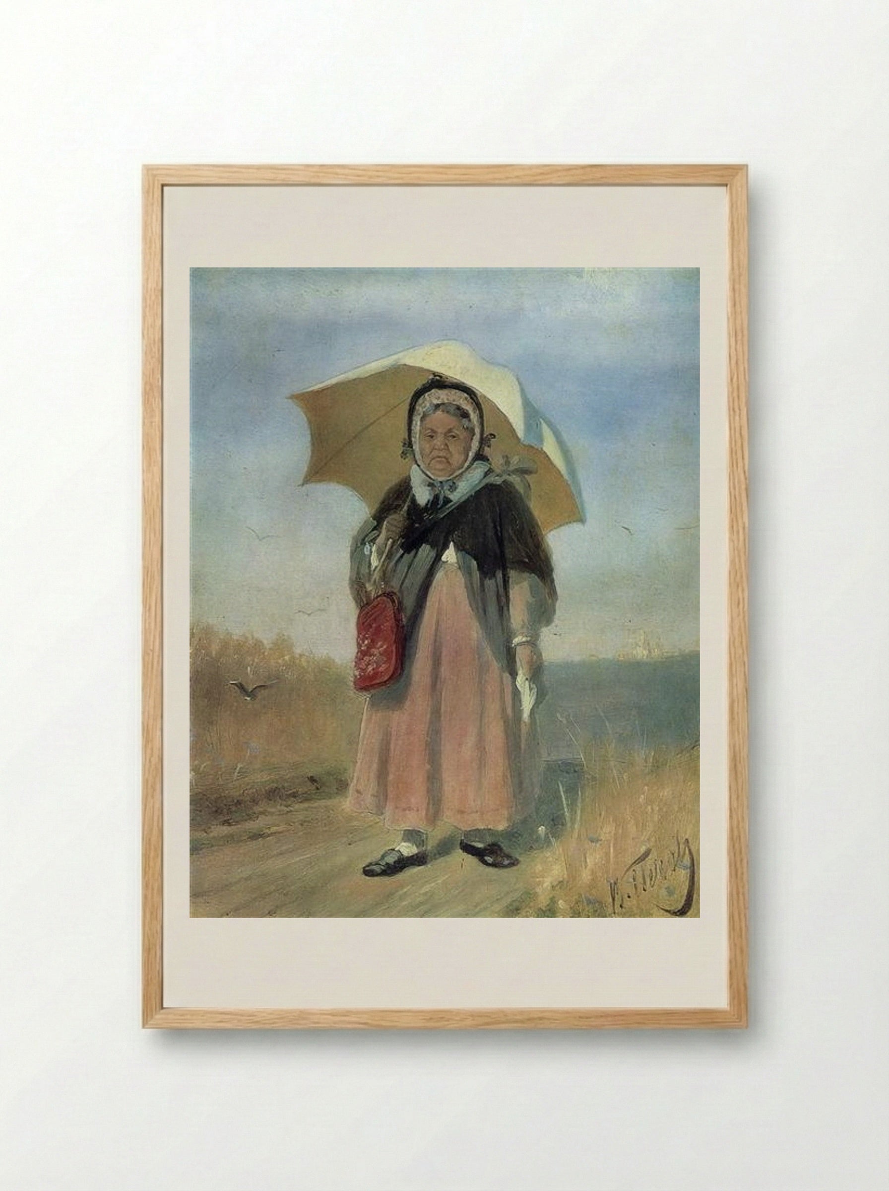 To the Holy Trinity - Vasily Perov - Framed Print Wood