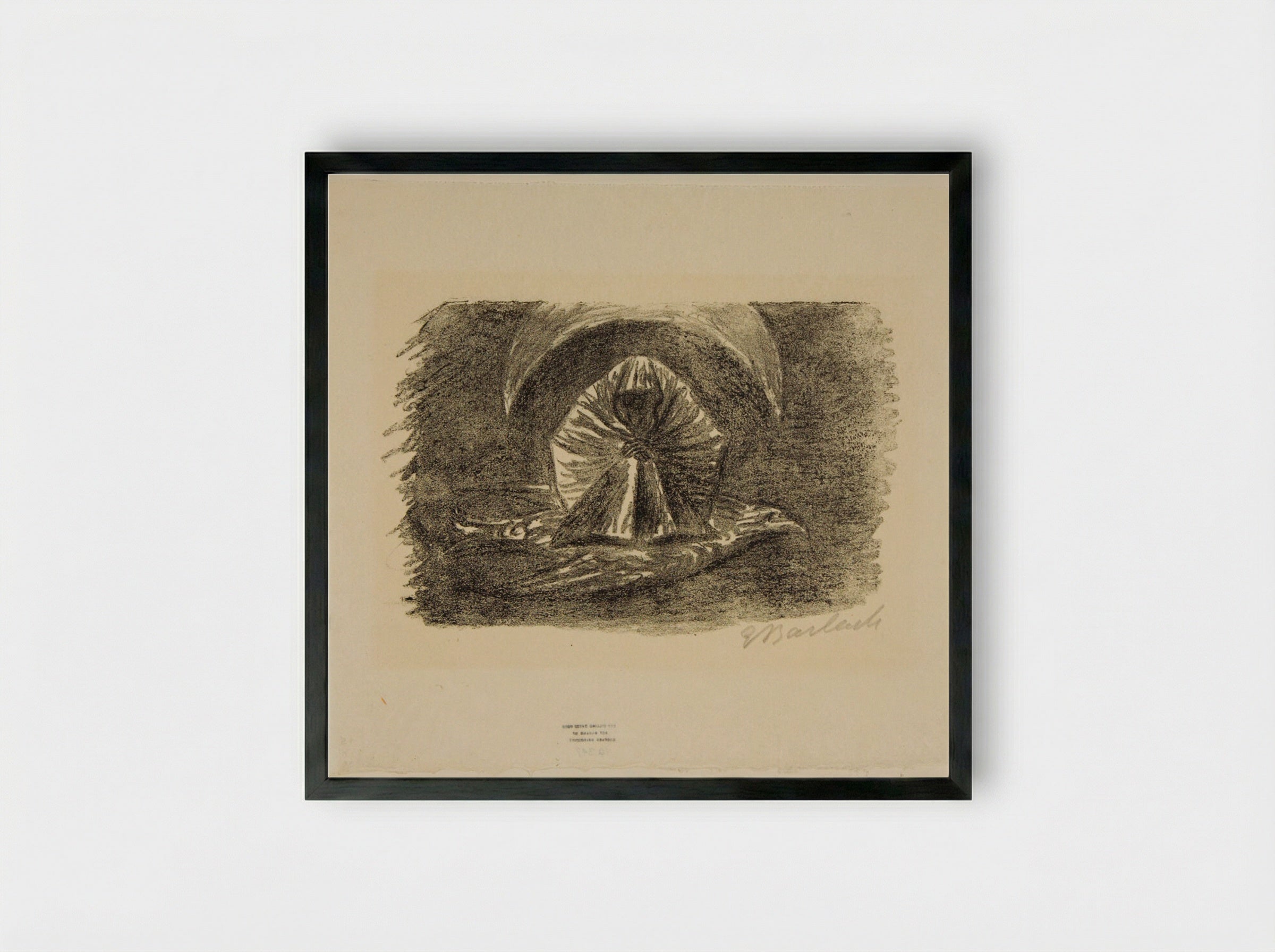 To the Moon 2: Lunar Phantom - Ernst Barlach - Framed Print Black