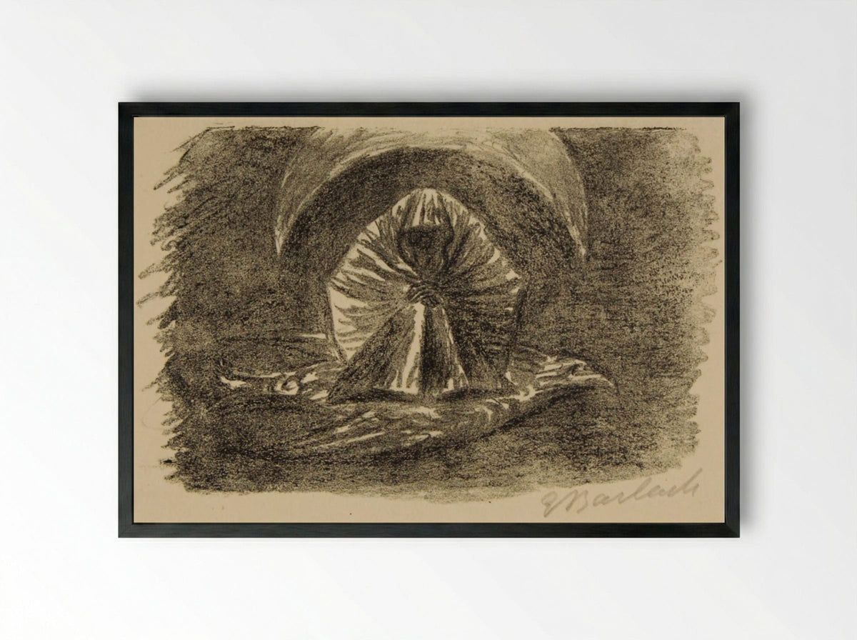 To the Moon 2: Lunar Phantom - Ernst Barlach - Framed Print Black