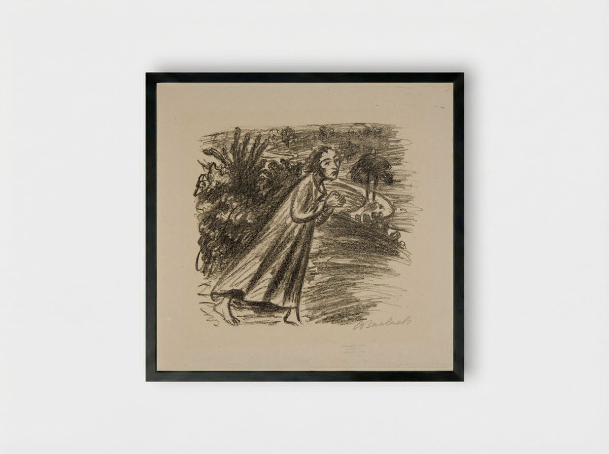 To the Moon 3: Lunar Enchantment - Ernst Barlach - Framed Print Black