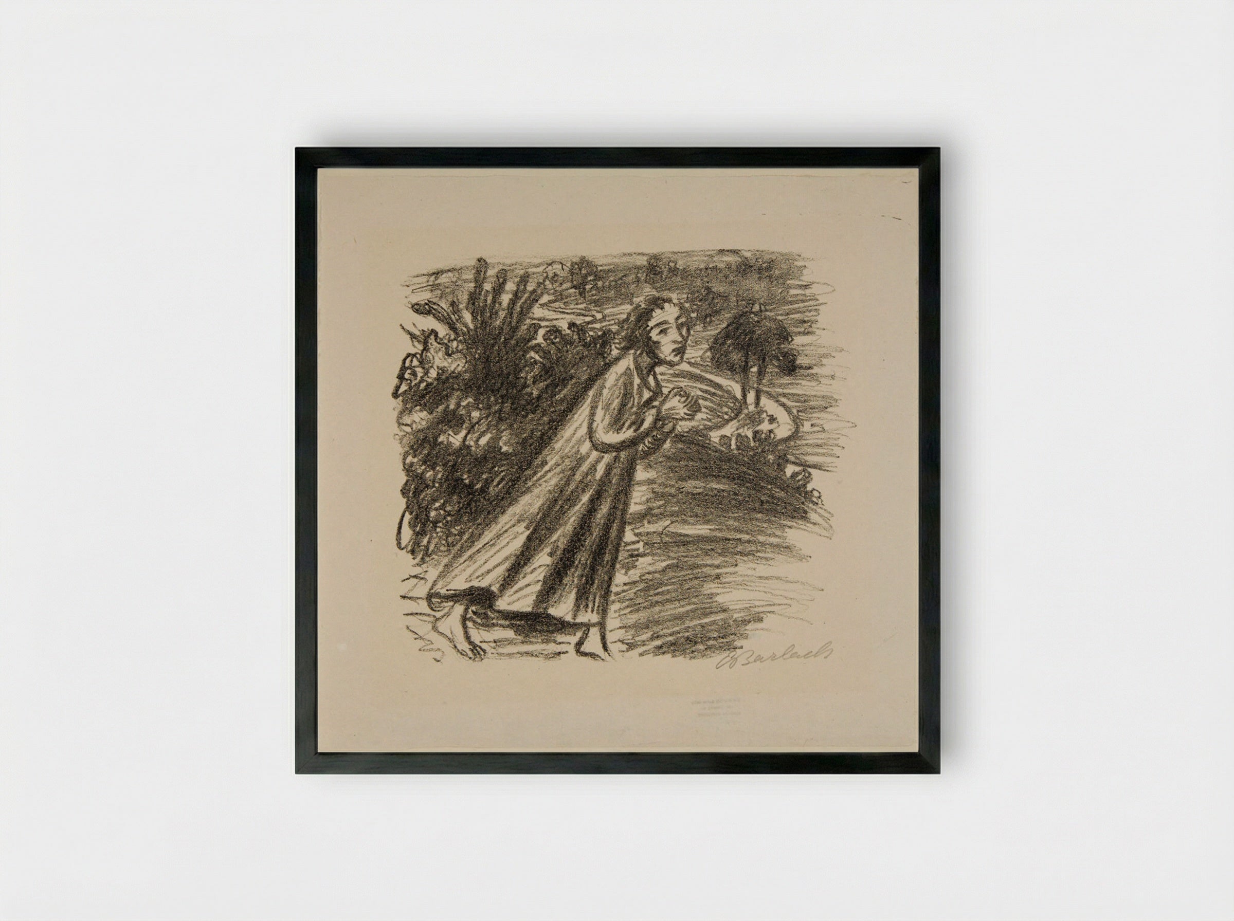 To the Moon 3: Lunar Enchantment - Ernst Barlach - Framed Print Black