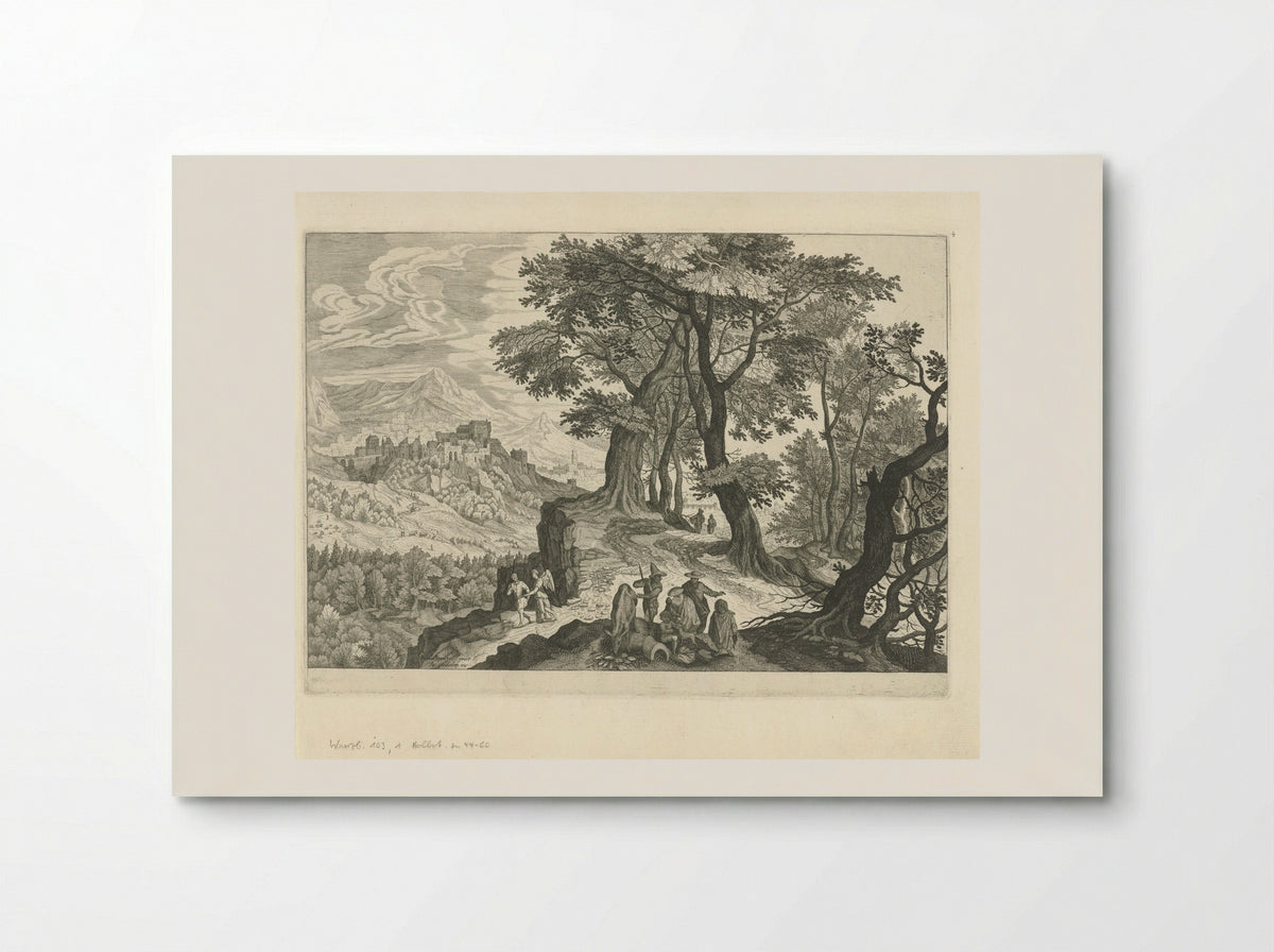 Tobias and the Angel in a Landscape - Aegidius Sadeler (II) - Poster