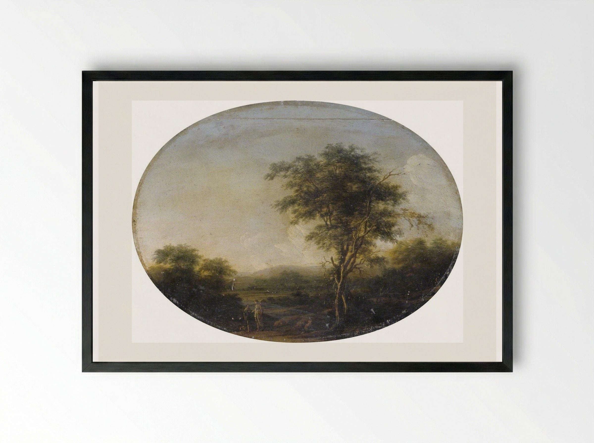 Tobias and the Angel - Herman van Swanevelt - Framed Print Black