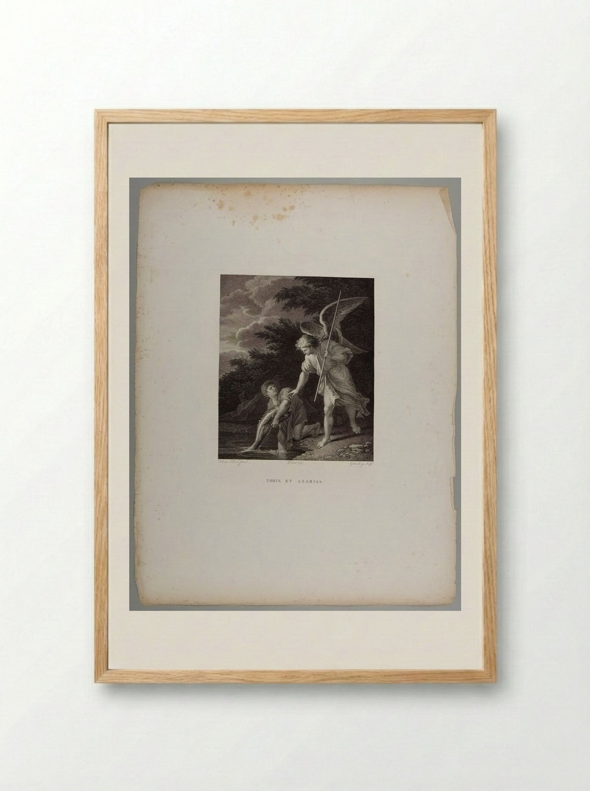 Tobias and the Angel - Heinrich Guttenberg - Framed Print Wood