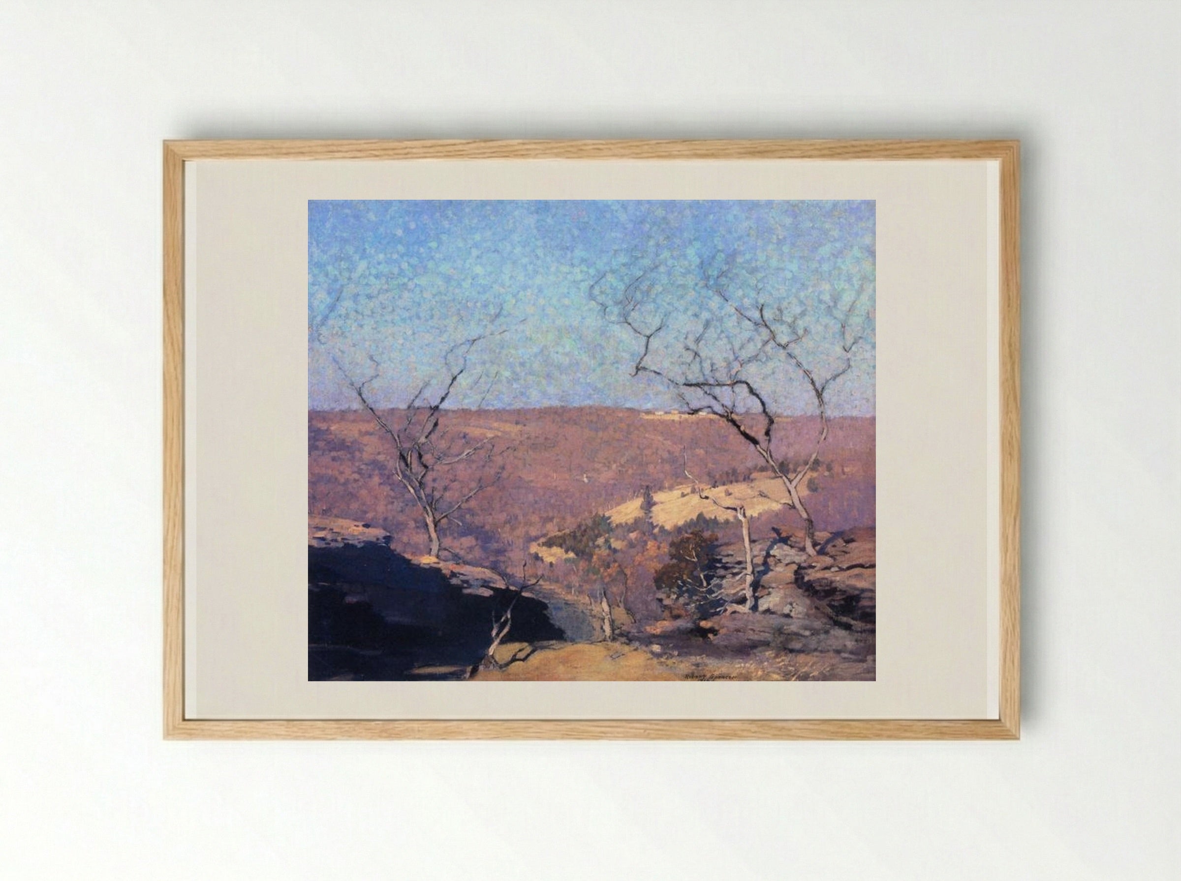 Tohicken Valley, Point Pleasant, Pennsylvania - Robert Spencer - Framed Print Wood