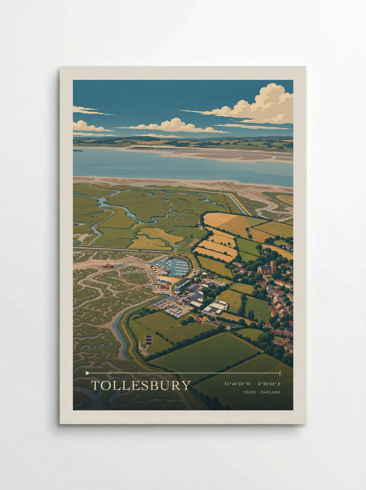 Tollesbury Essex England Travel Poster - Poster