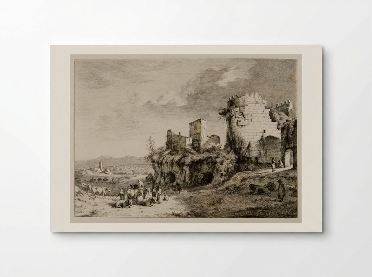 Tomb of Cecilia Metella - Jean-Jacques de Boissieu - Poster