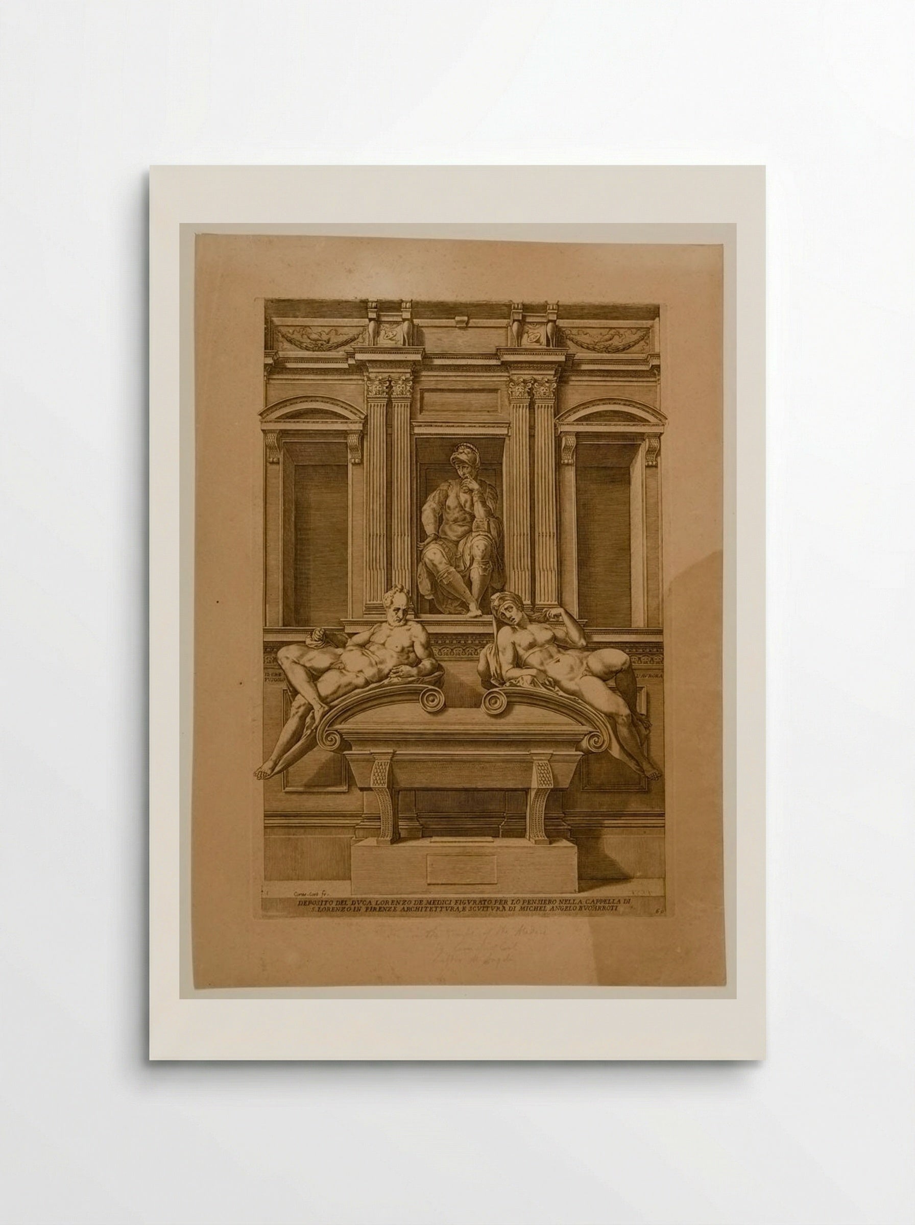 Tomb of Lorenzo de Medici - Cornelis Cort - Poster