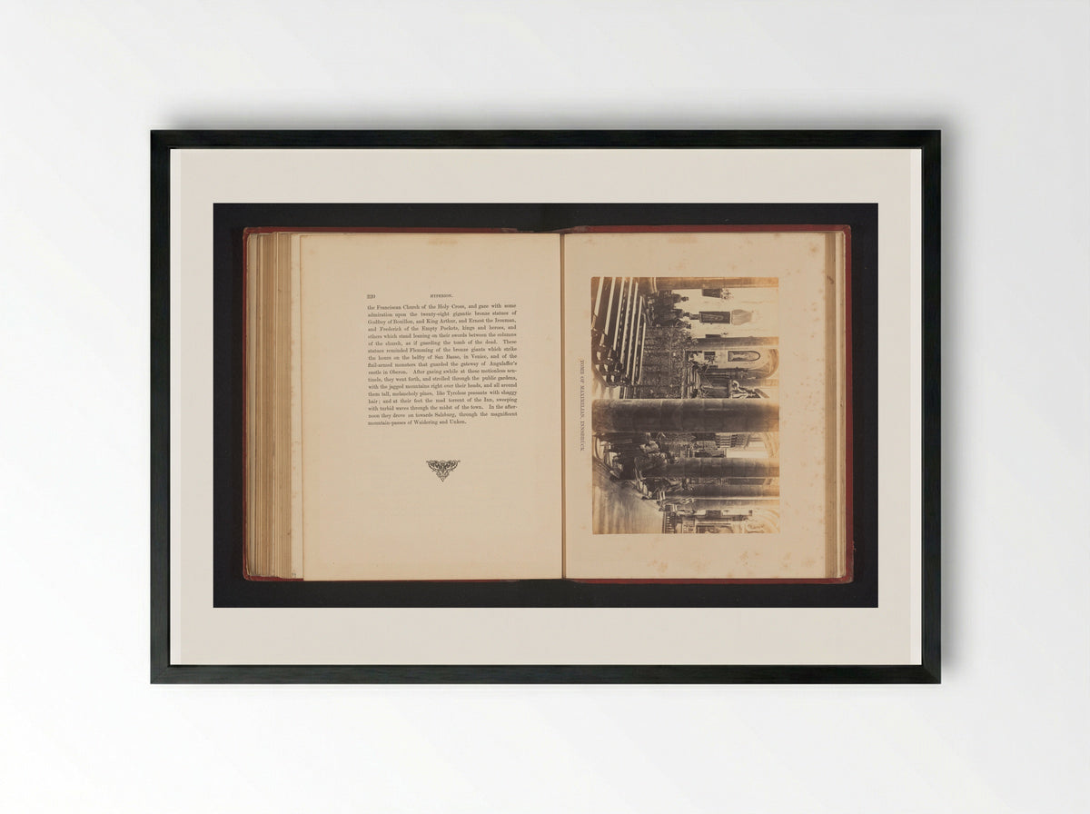 Tomb of Maximilian, Innsbruck - Francis Frith - Framed Print Black