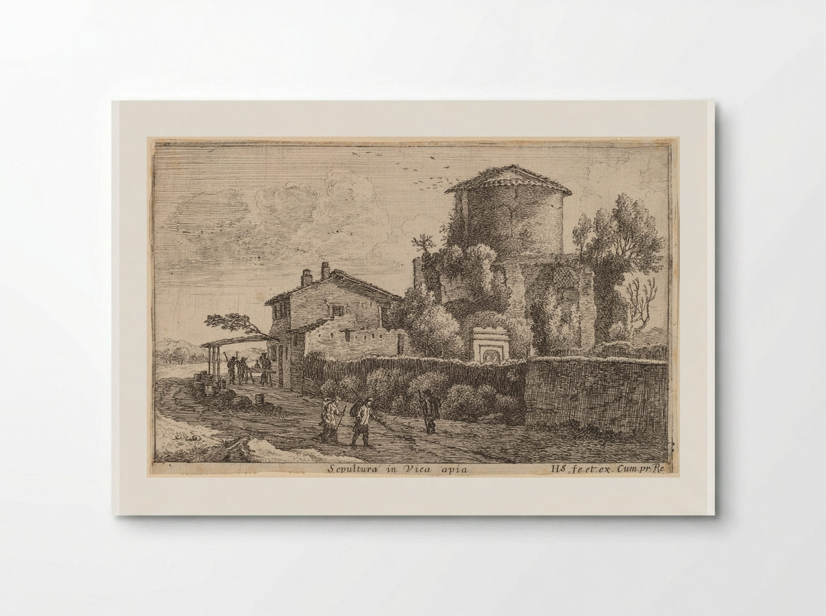 Tomb on the Via Appia - Herman van Swanevelt - Poster