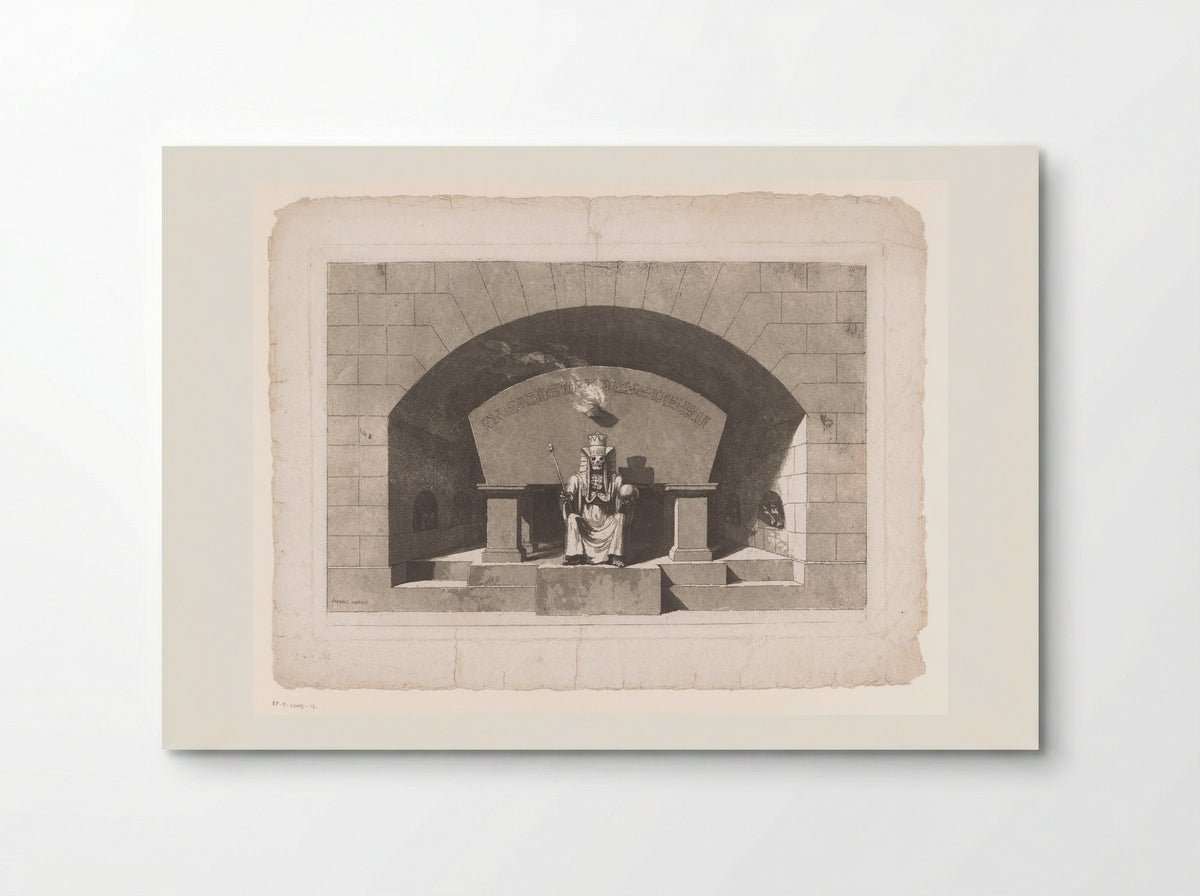 Tomb with Death Dressed as an Egyptian Pharaoh - Louis Jean Desprez - Poster
