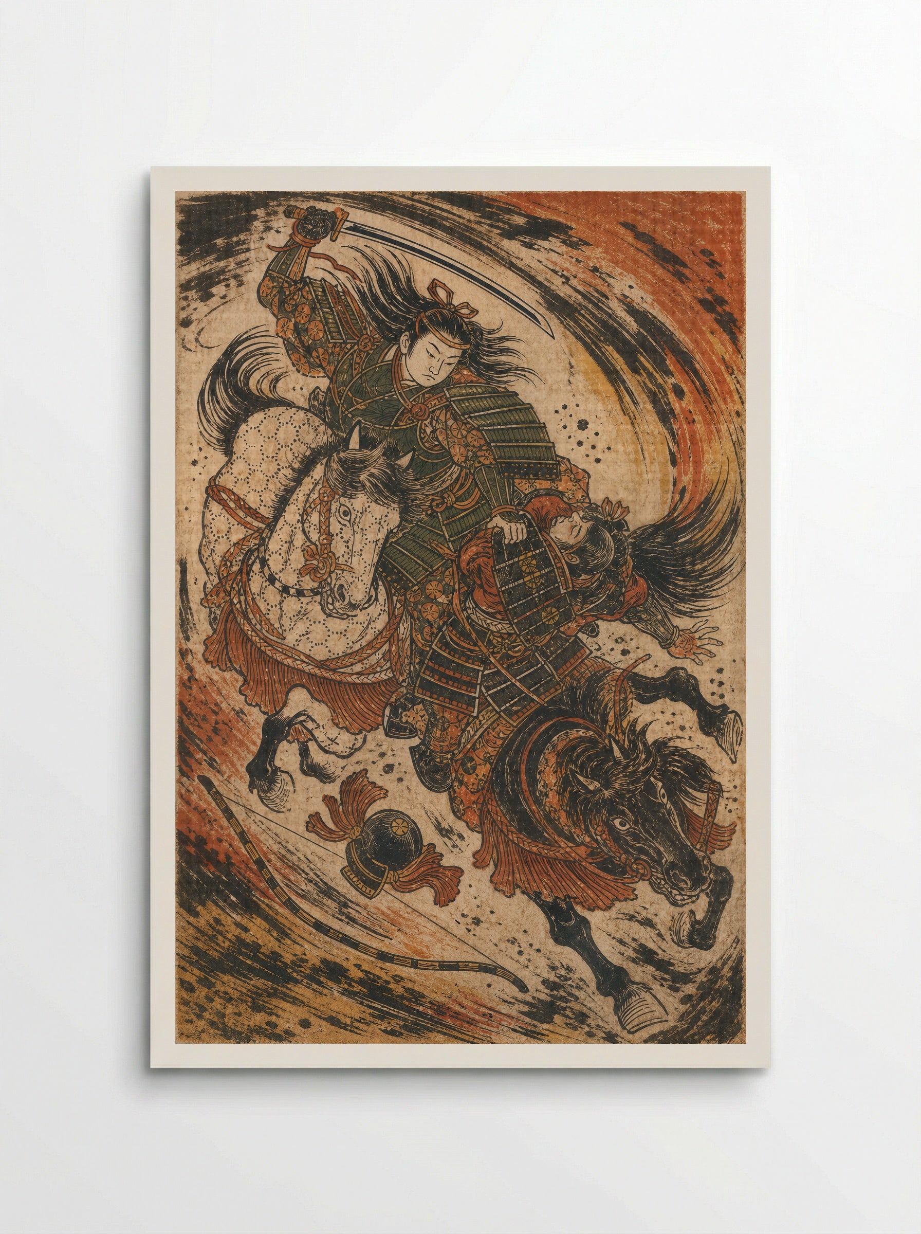Tomoe Gozen at Awazu: The Head of Onda - Poster