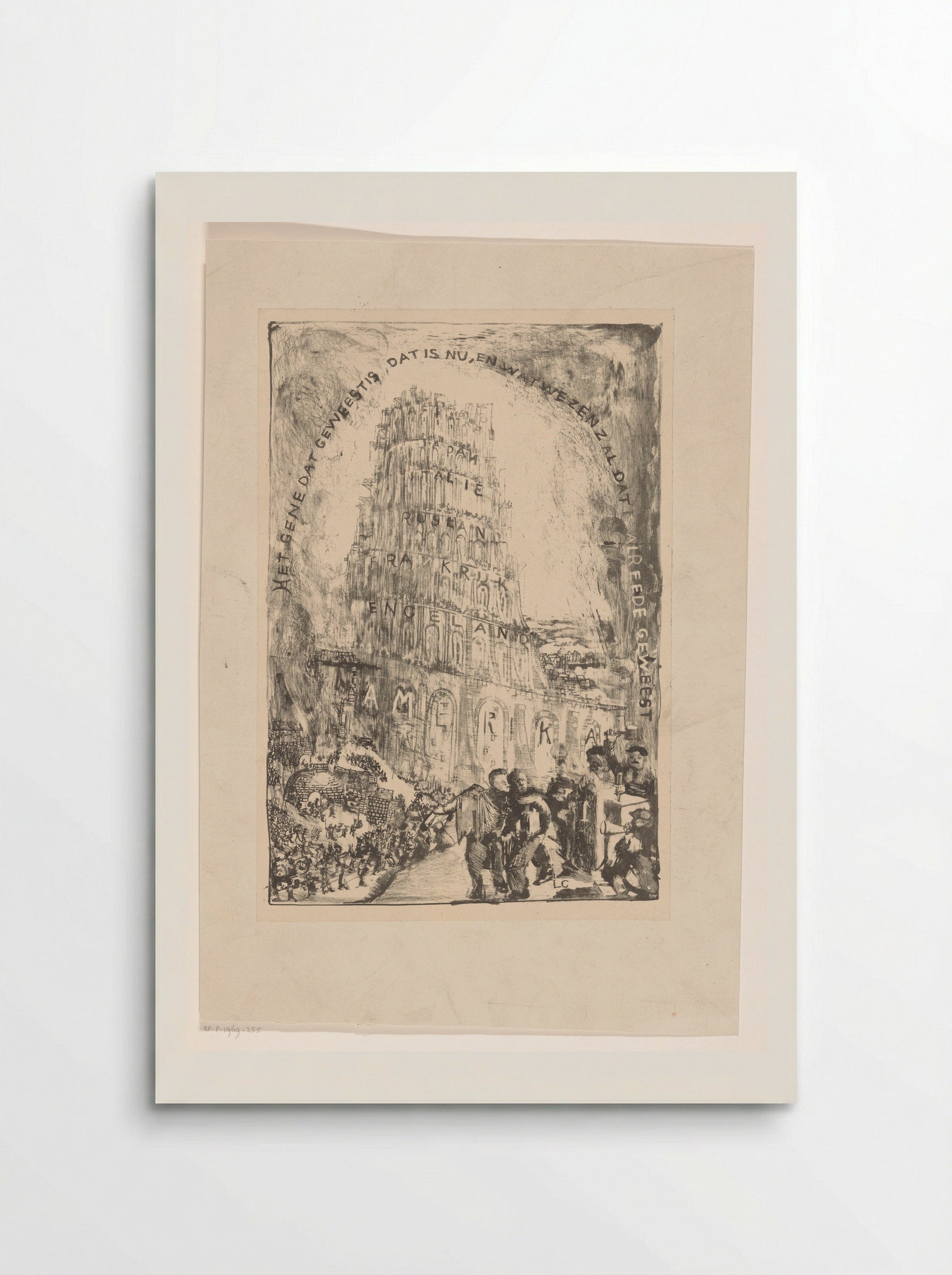 Toren met landennamen - Carel Adolph Lion Cachet - Poster