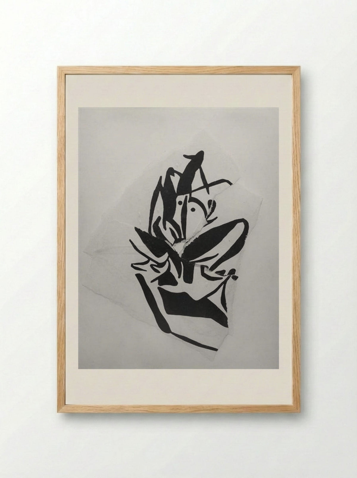 Torn-Up Woodcut - Jean Arp - Framed Print Wood