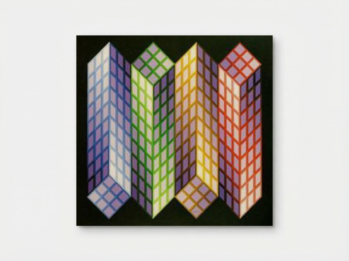 Torony-Nagy - Victor Vasarely - Poster