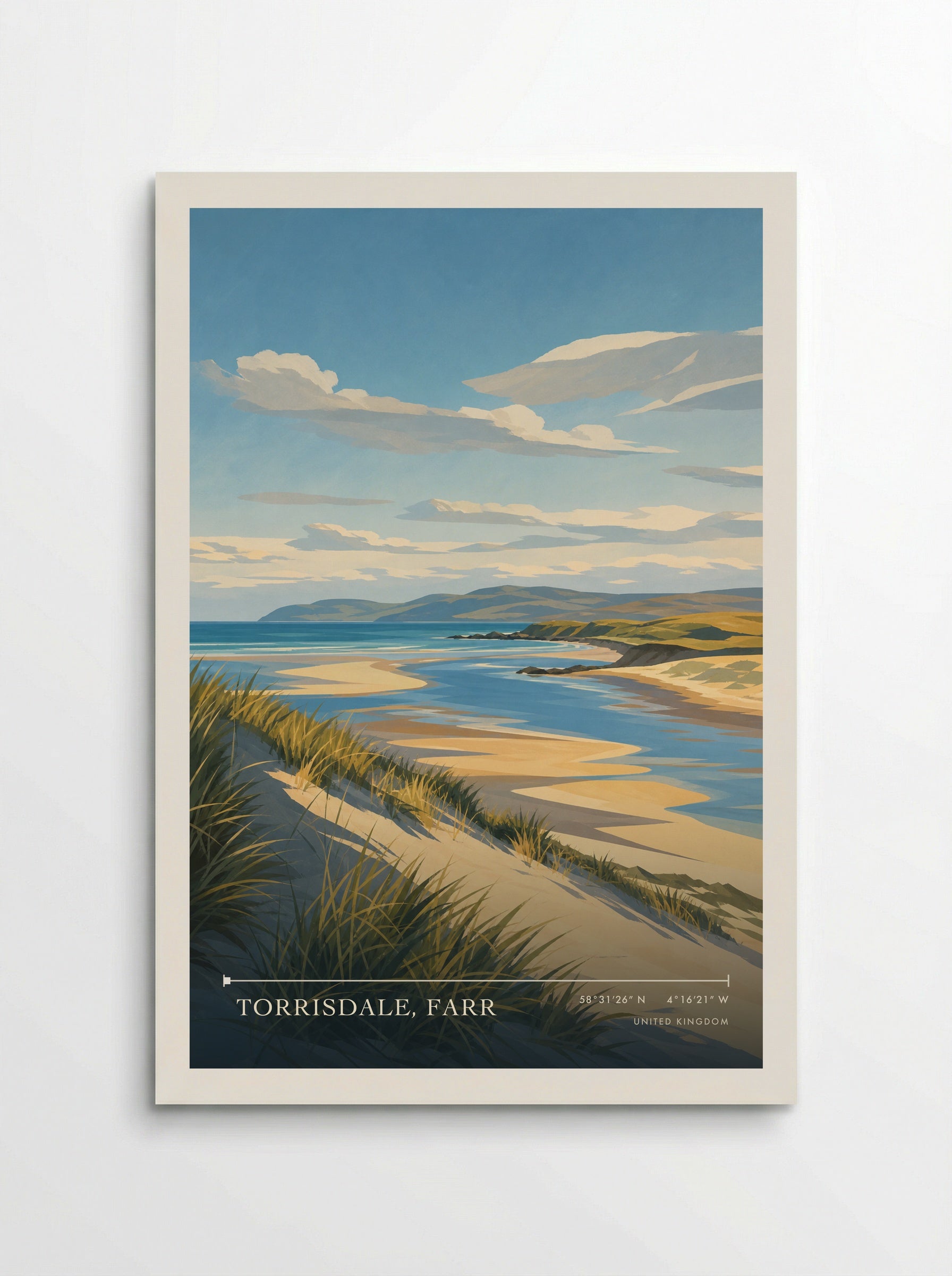 Torrisdale, Farr United Kingdom Travel Poster - Poster