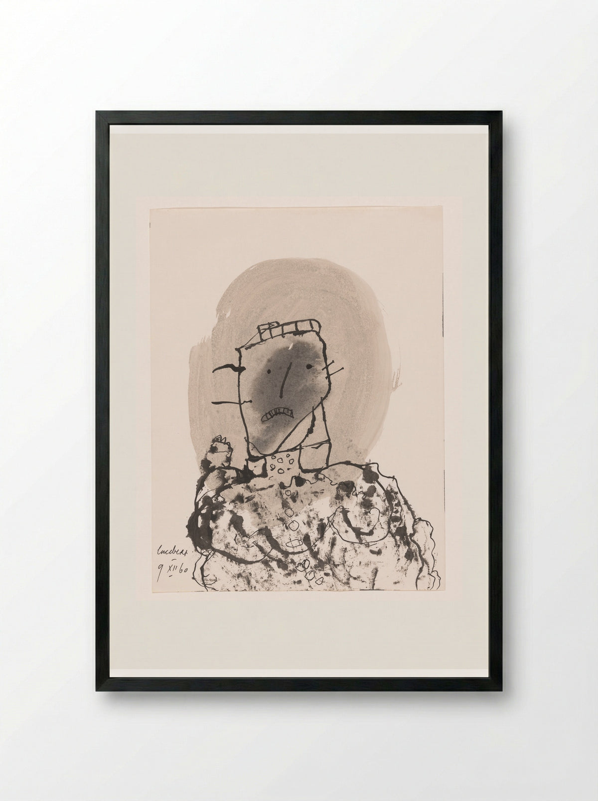 Torso - Lucebert - Framed Print Black