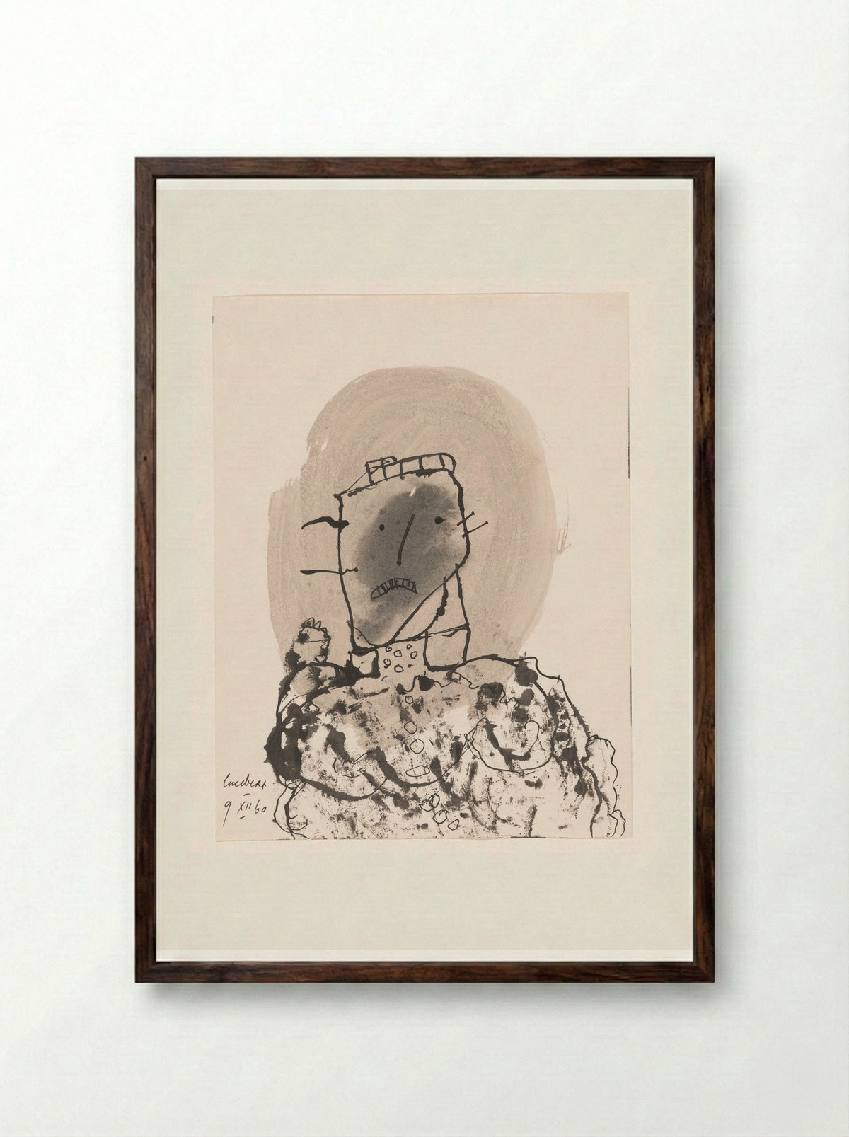 Torso - Lucebert - Framed Print Dark Wood